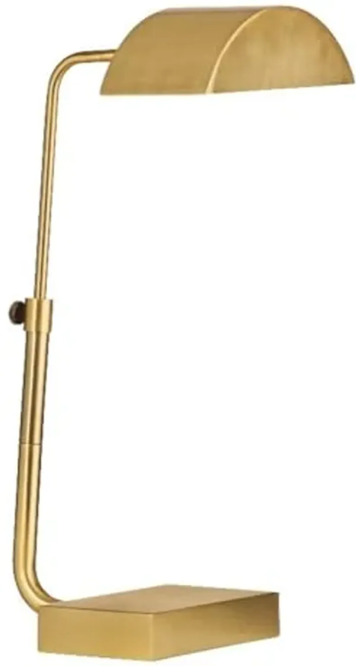 Bassett Mirror Company Golden Desk Lamp in Brass Metal