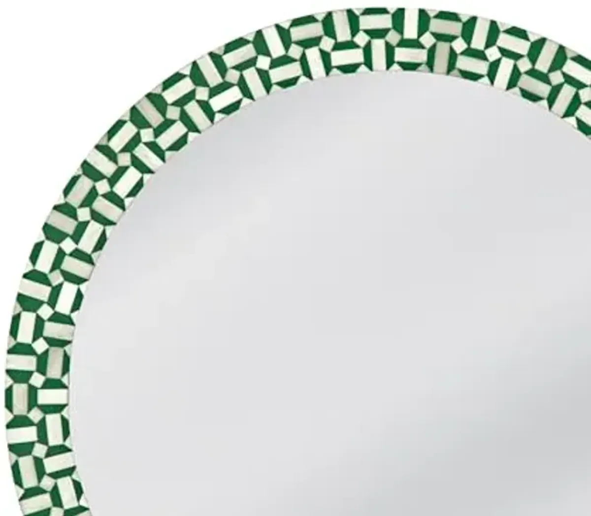 Alanis Wall Mirror - Green/Cream