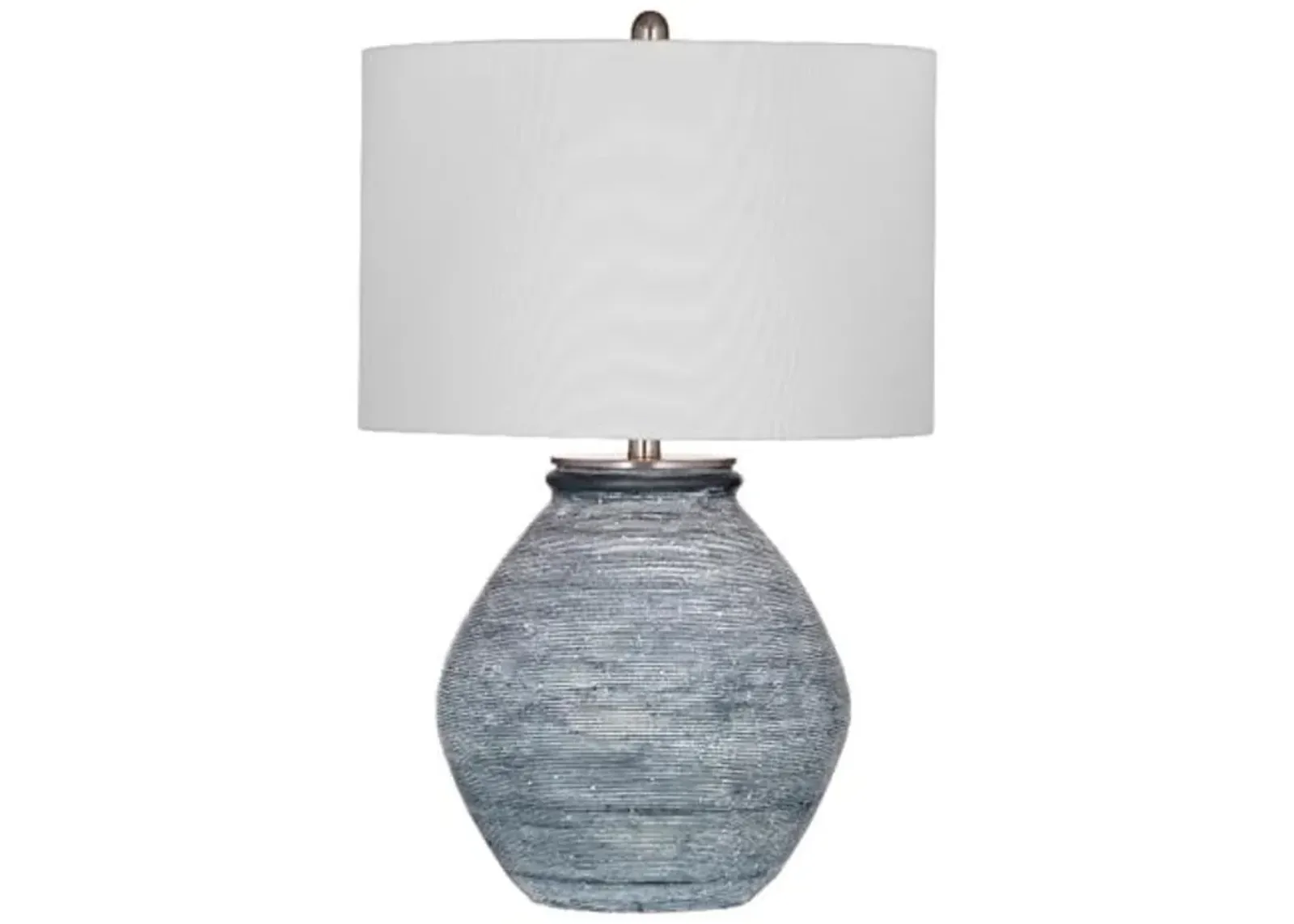 Bassett Mirror Company Midlands Table Lamp in Blue Stone