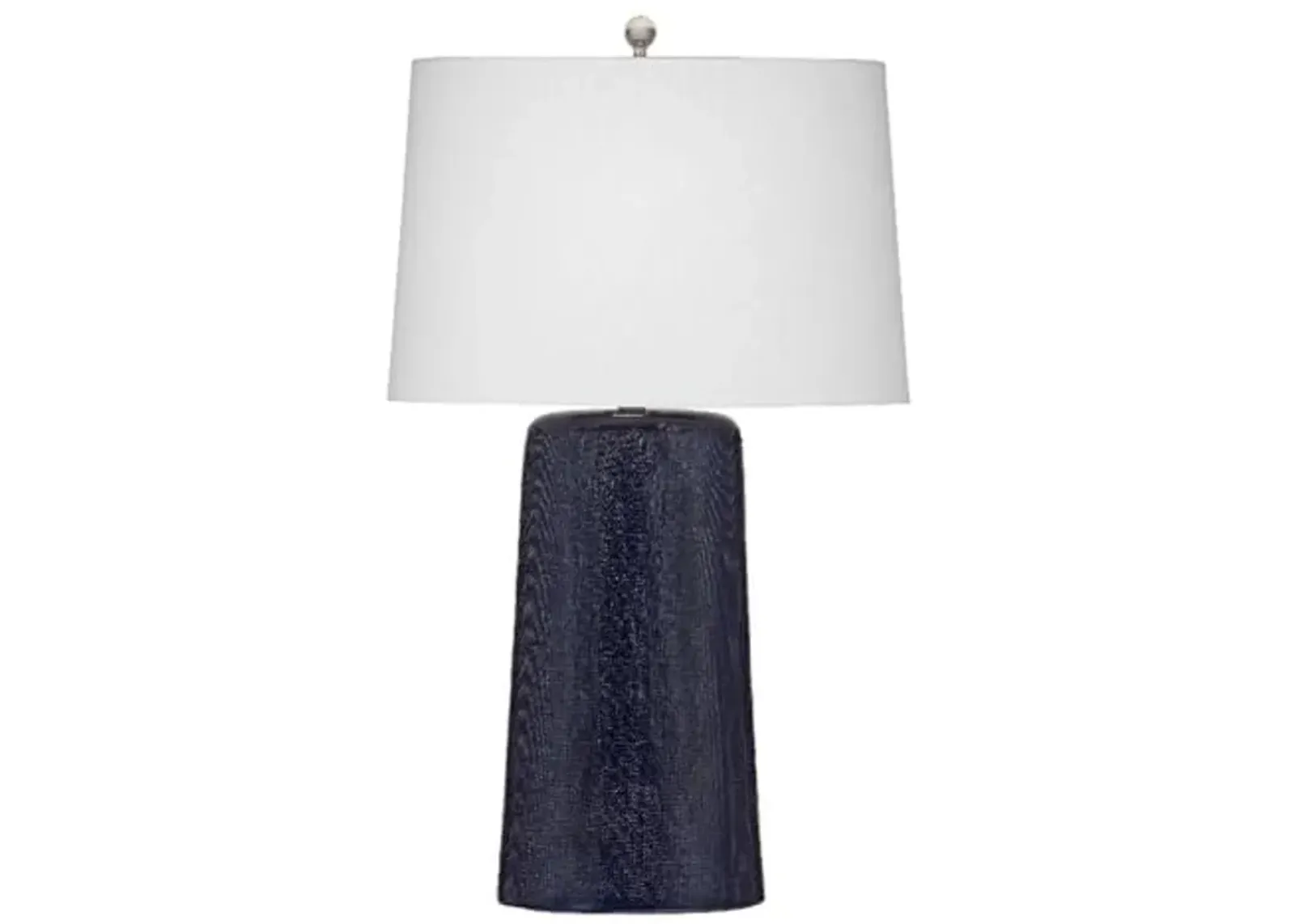 Bassett Mirror Company Lancaster Table Lamp in Navy Ceramic