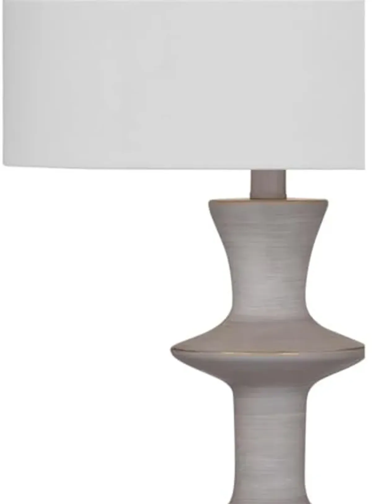 Bassett Mirror Company Candra Table Lamp in Gray Resin