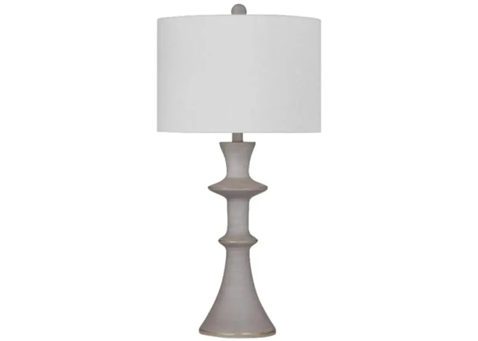 Bassett Mirror Company Candra Table Lamp in Gray Resin