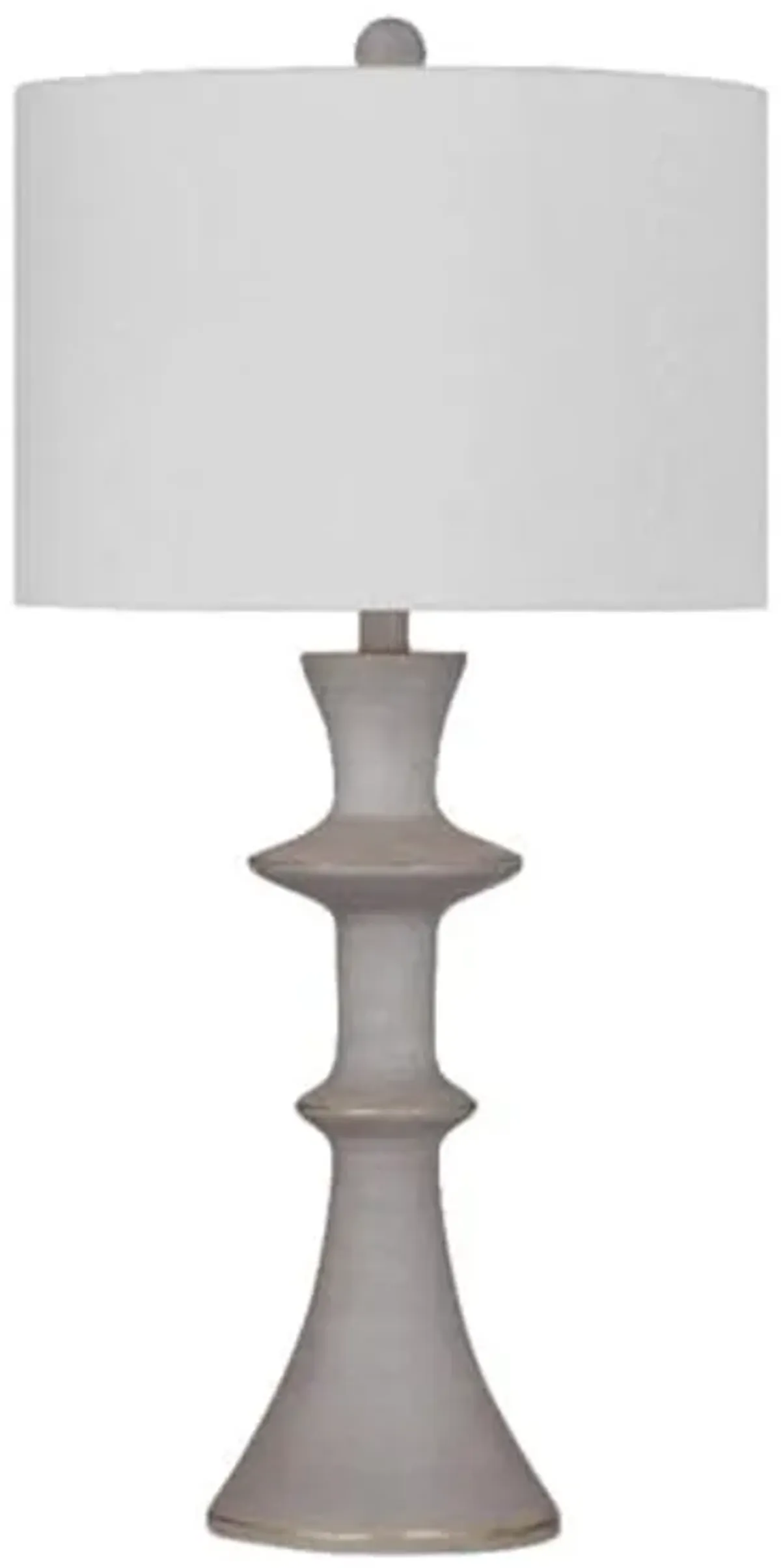 Bassett Mirror Company Candra Table Lamp in Gray Resin