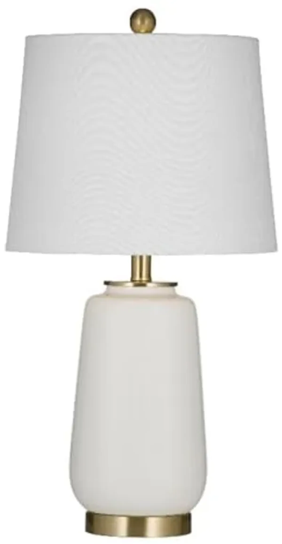 Bassett Mirror Company Cream Table Lamp in Cream Ceramic