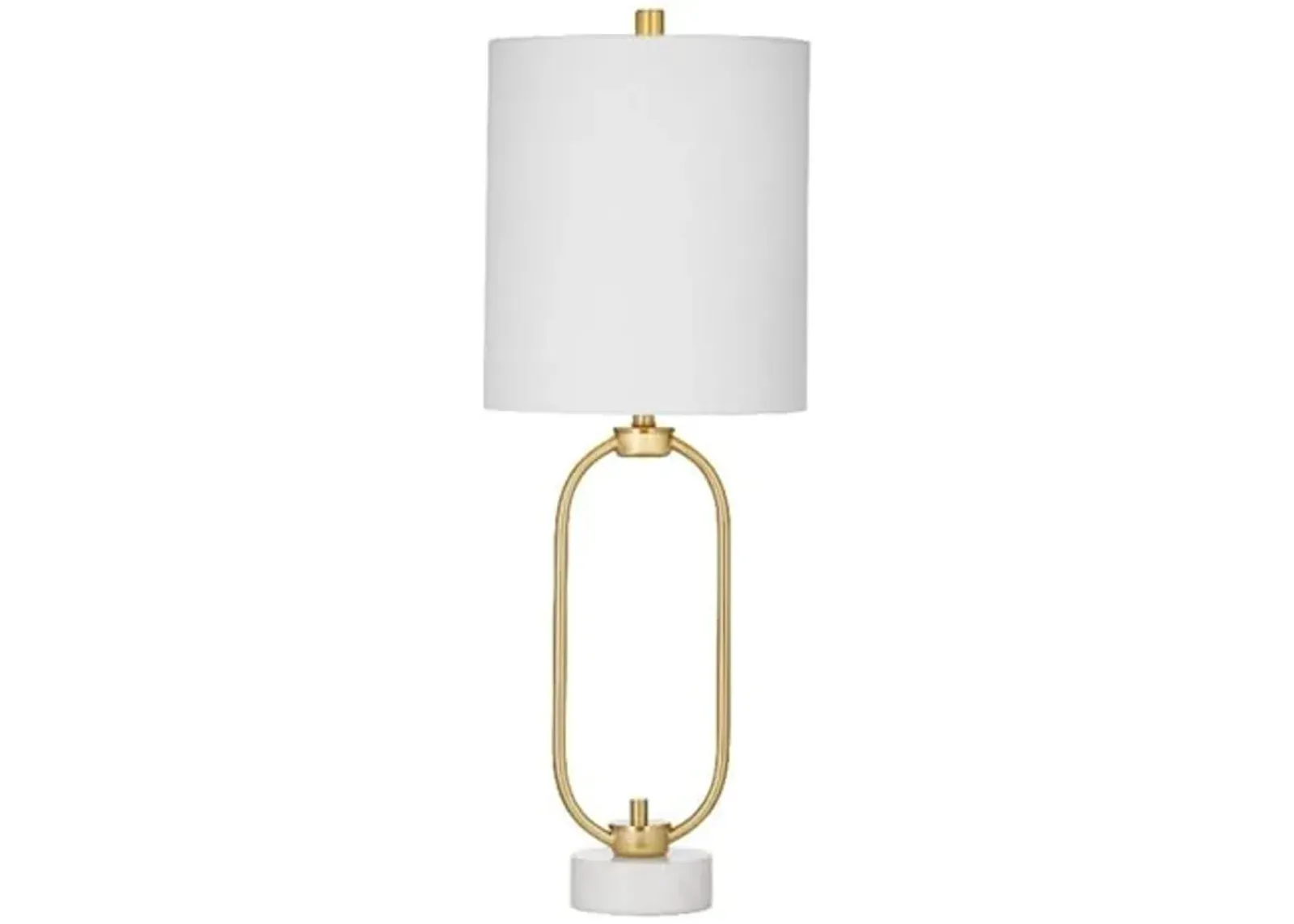 Bassett Mirror Company Tyne Table Lamp in Brass Marble