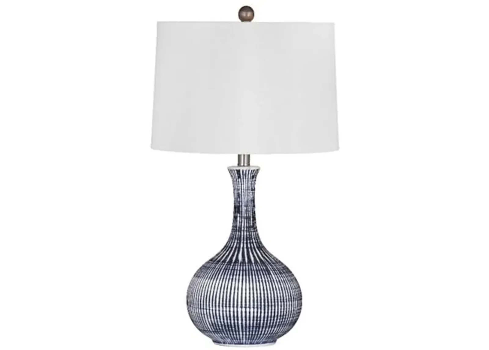 Bassett Mirror Company Searsy Table Lamp in Blue Ceramic