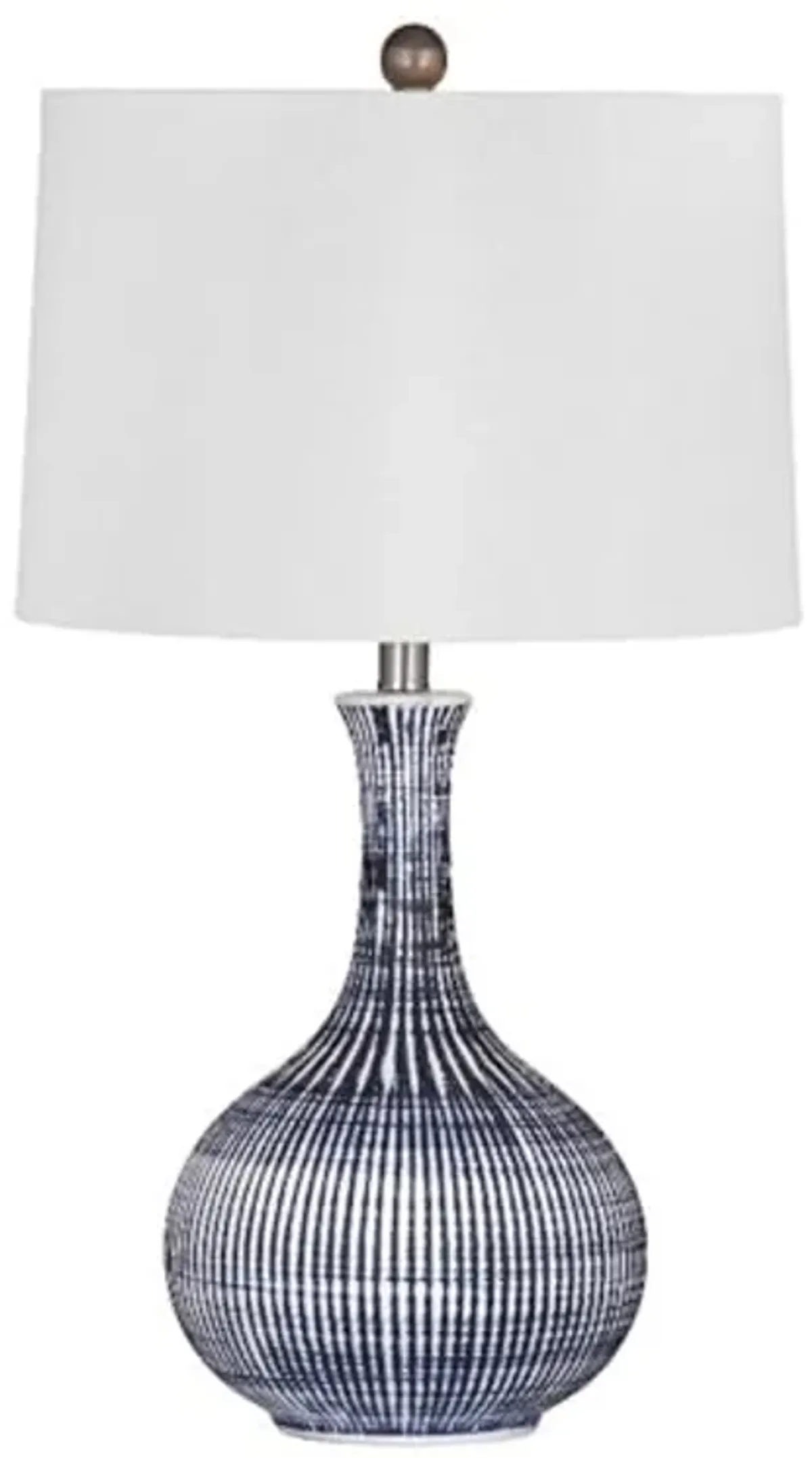 Bassett Mirror Company Searsy Table Lamp in Blue Ceramic