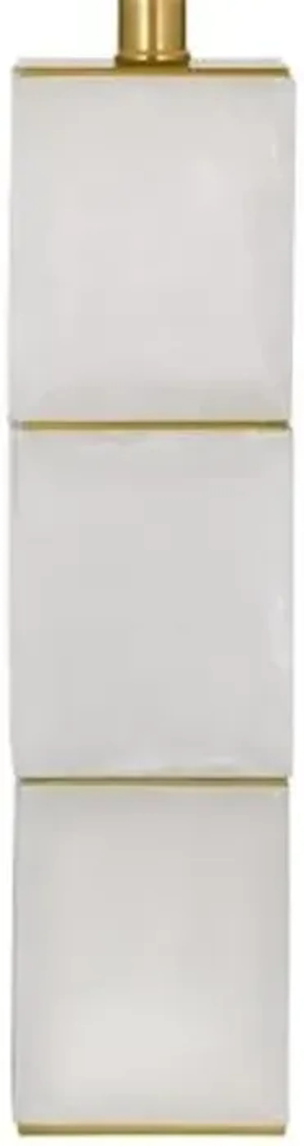 Bassett Mirror Company Swindon Table Lamp in White Metal