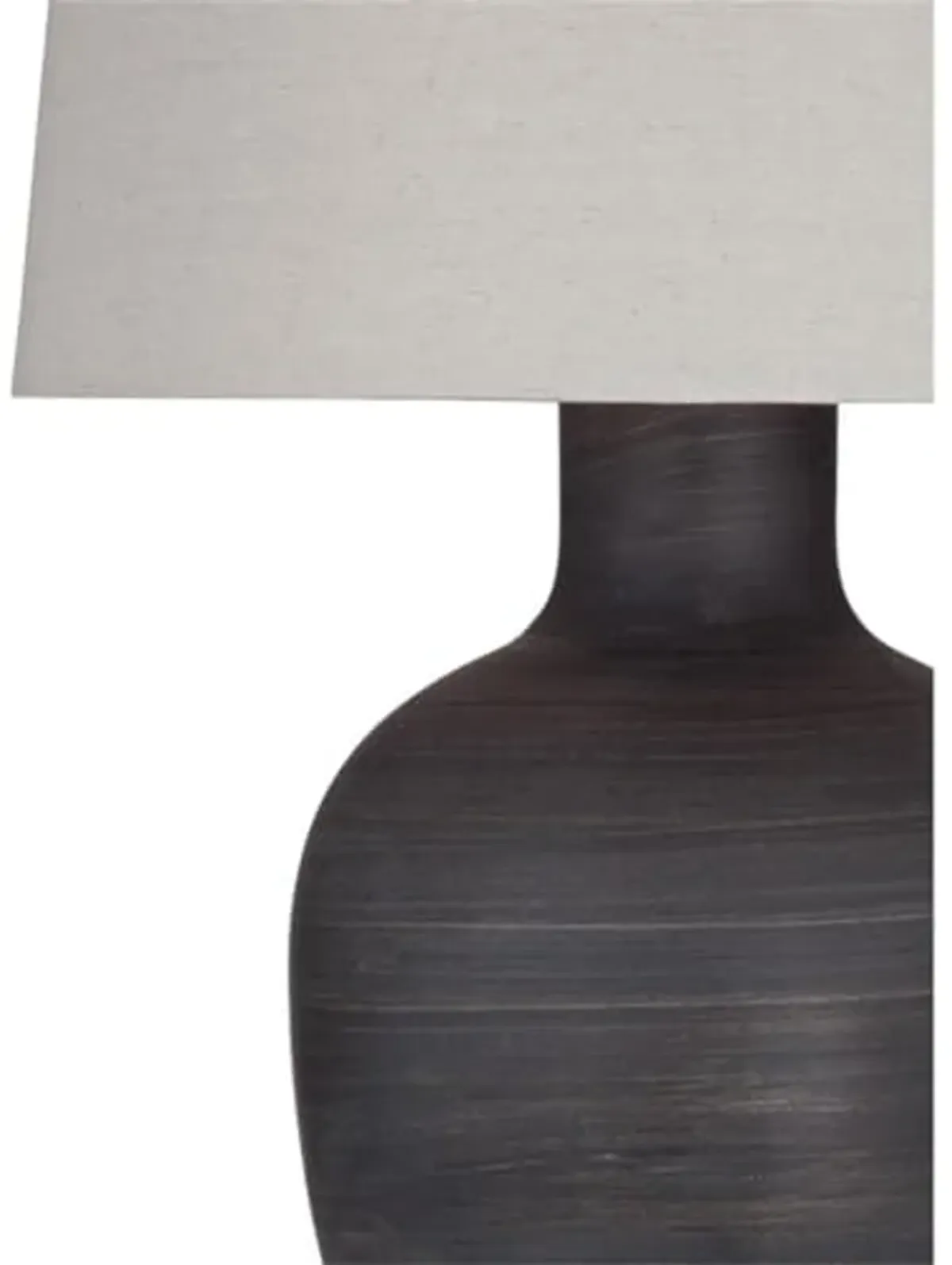 Bassett Mirror Company Volga Table Lamp in Black Resin