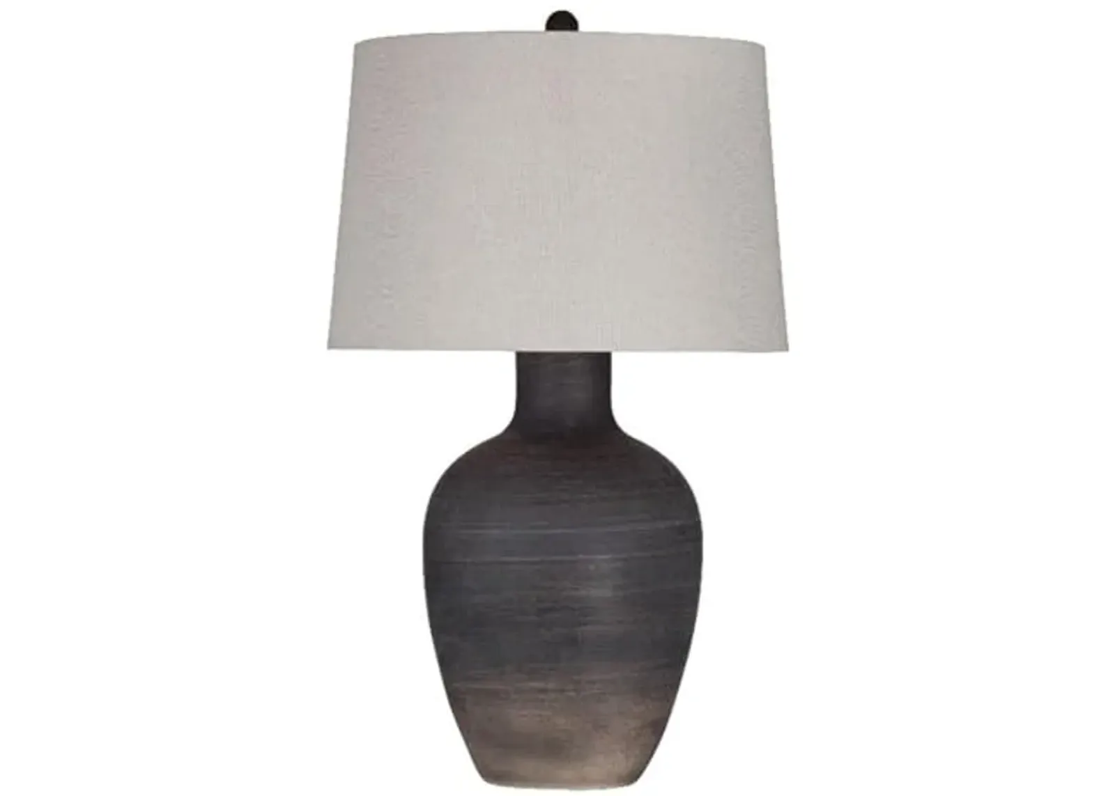 Bassett Mirror Company Volga Table Lamp in Black Resin