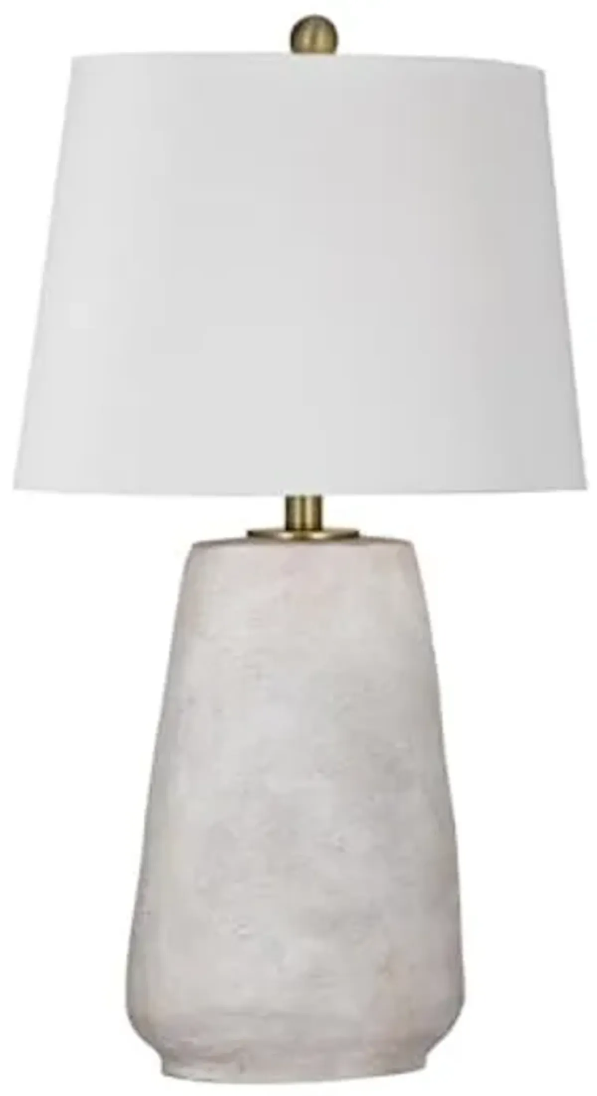 Bassett Mirror Company Kasi Table Lamp in White Resin