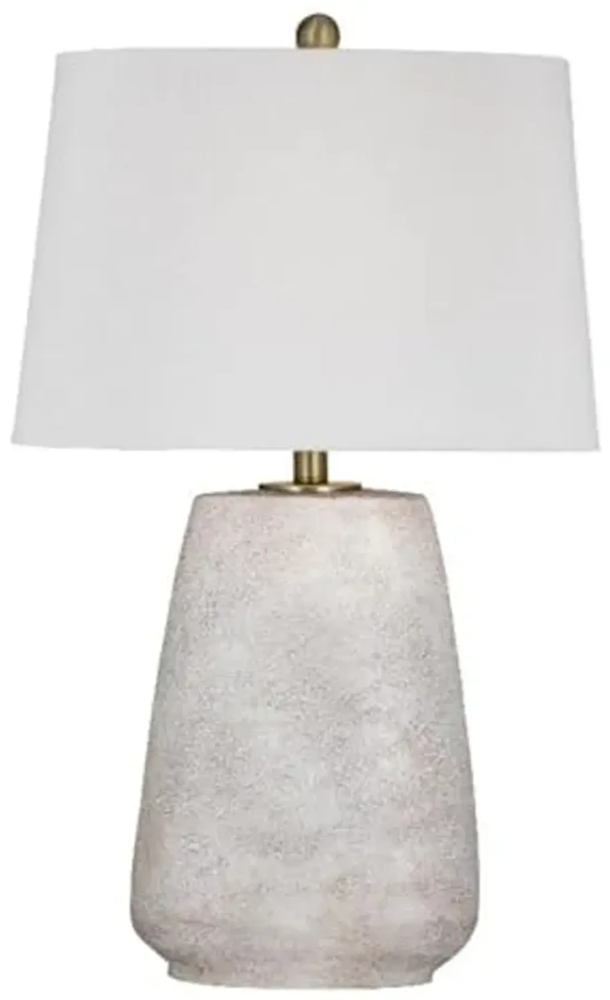 Bassett Mirror Company Kasi Table Lamp in White Resin