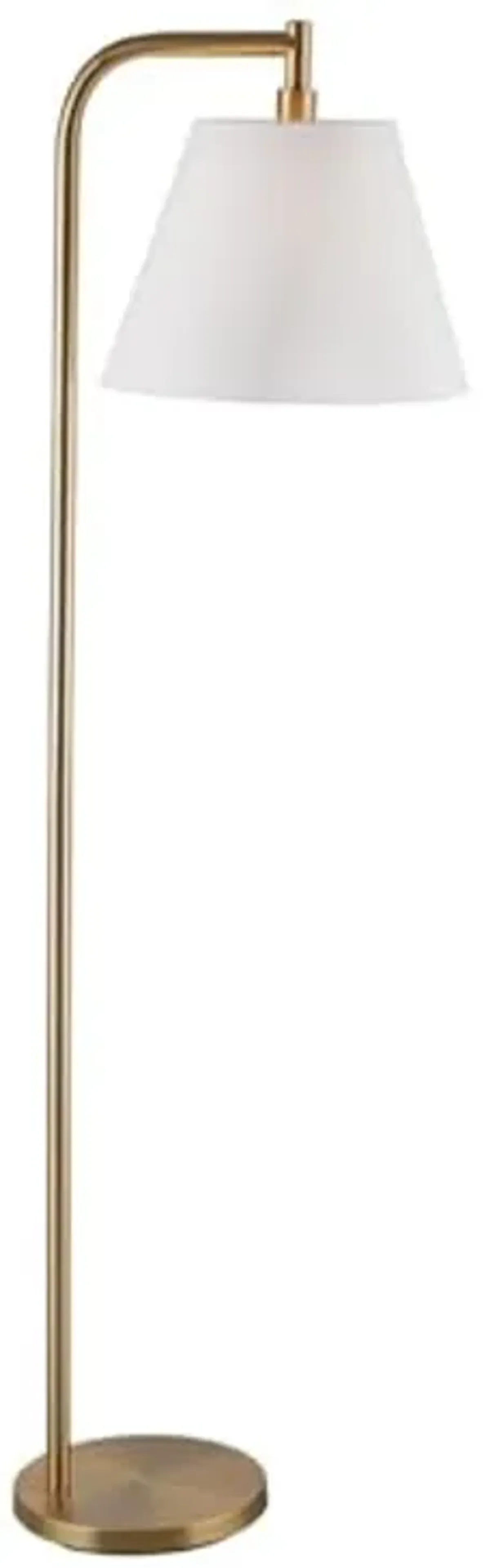 Bassett Mirror Company Telfair Floor Lamp in Gold Metal