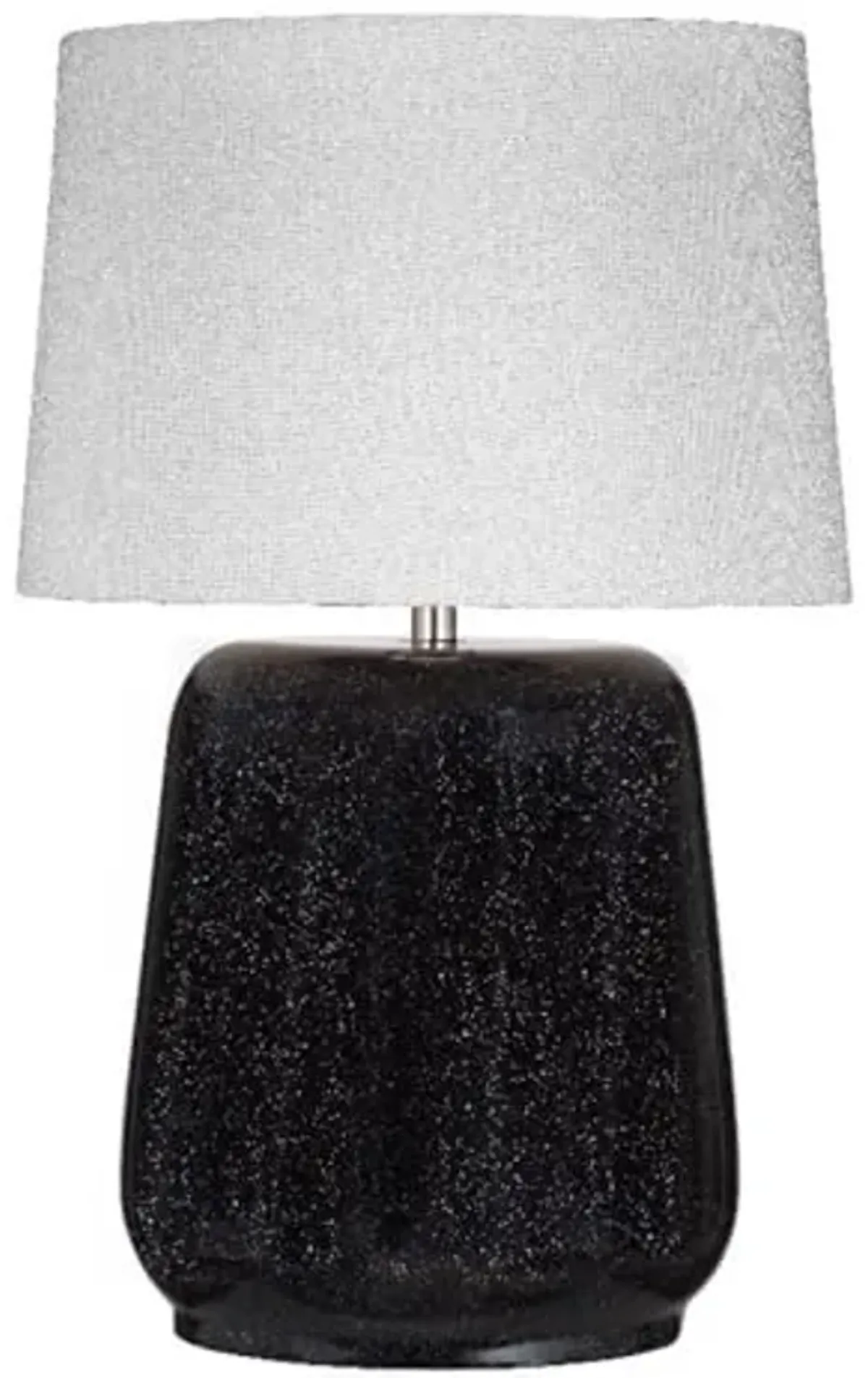 Bassett Mirror Company Lance Oversized Table Lamp in Navy Blue Ceramic