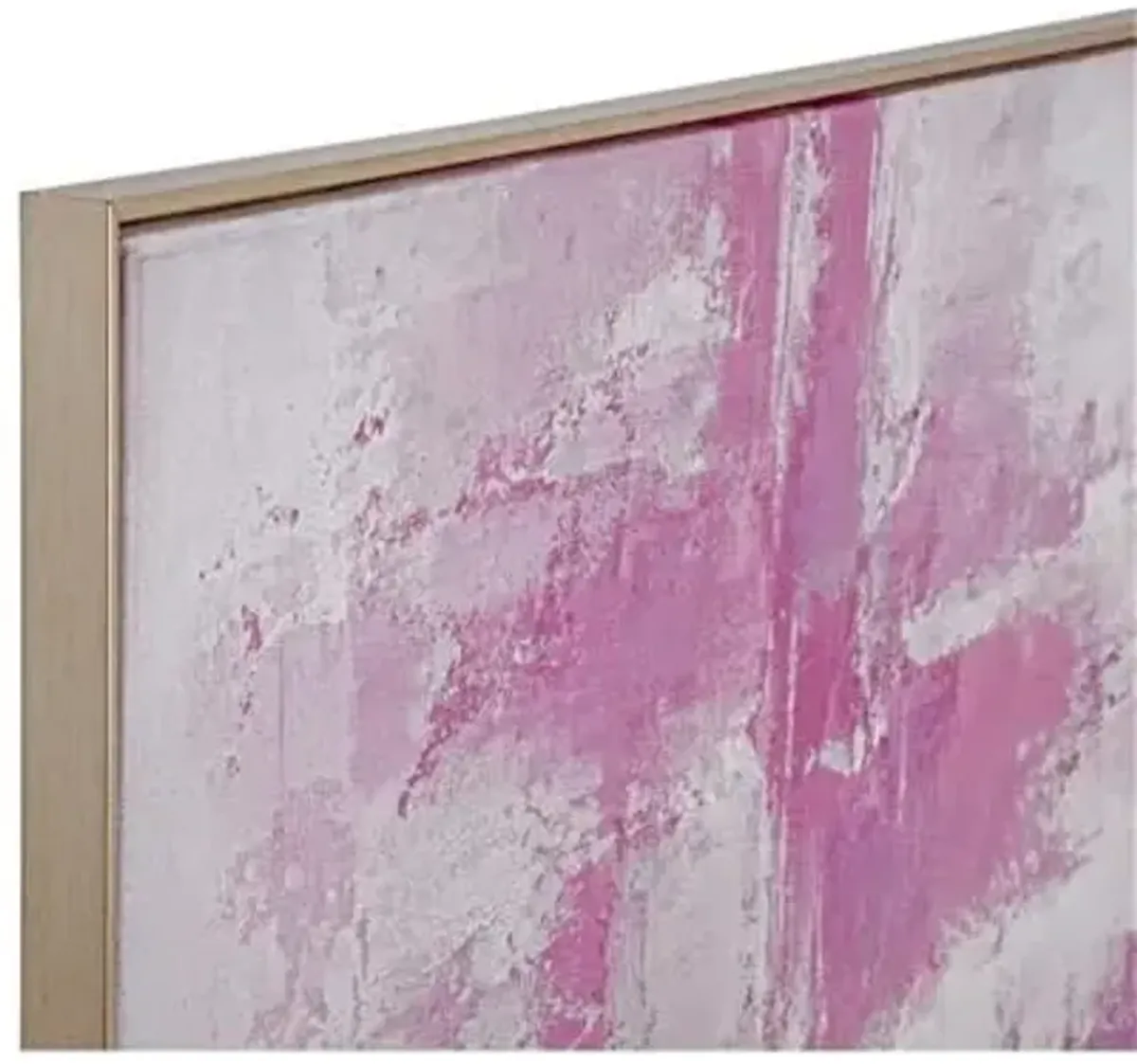 Bassett Mirror Company Settled Hand Painted Canvas Fabric with Silver Frame