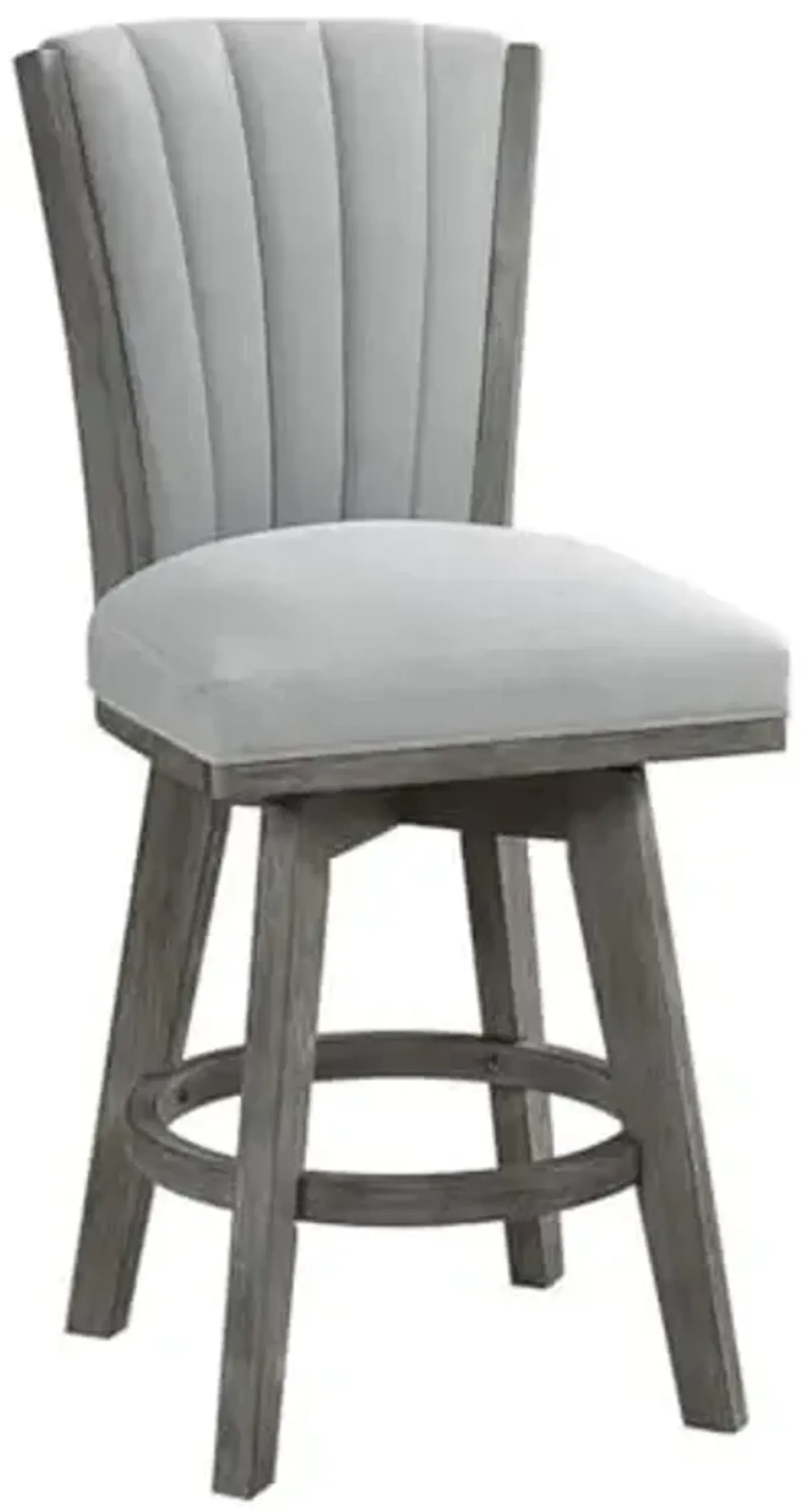 Homelegance 5507-24Gys Corvallis Counter Height Swivel Chair, Grey, 1 Unit