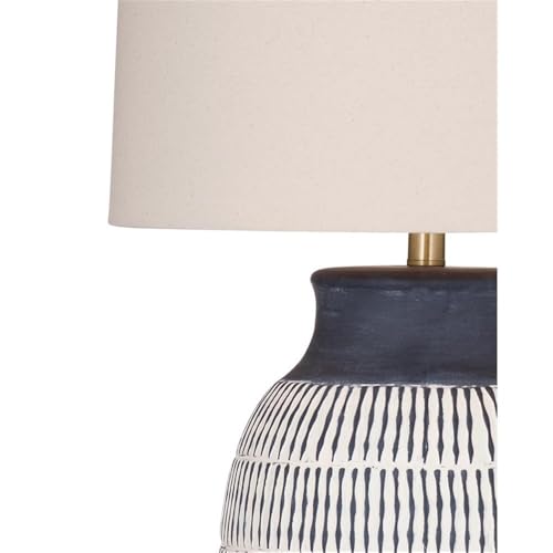 Bassett Mirror Company Marrengo Table Lamp in Blue Ceramic