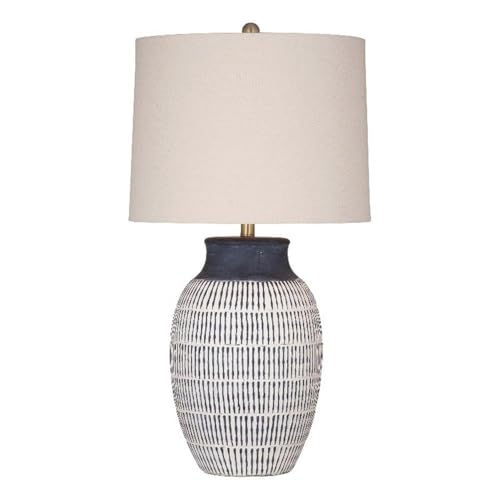 Bassett Mirror Company Marrengo Table Lamp in Blue Ceramic