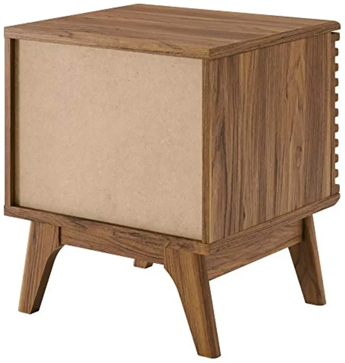 Casafoyer Mid-Century Vinyl Record Display Stand | Walnut Grain | Ample Storage