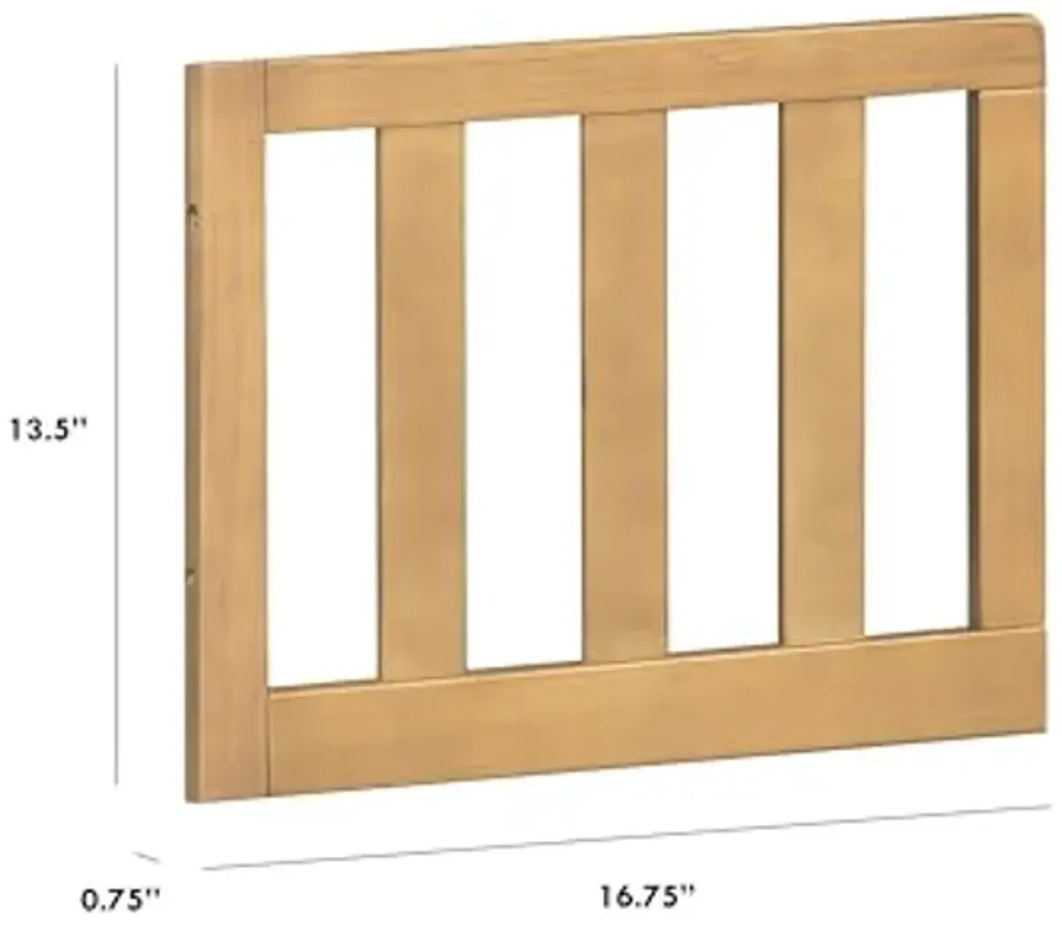 DaVinci Mini Toddler Bed Conversion Kit (M22599) for Otto Mini Crib in Honey, GREENGUARD Gold Certified