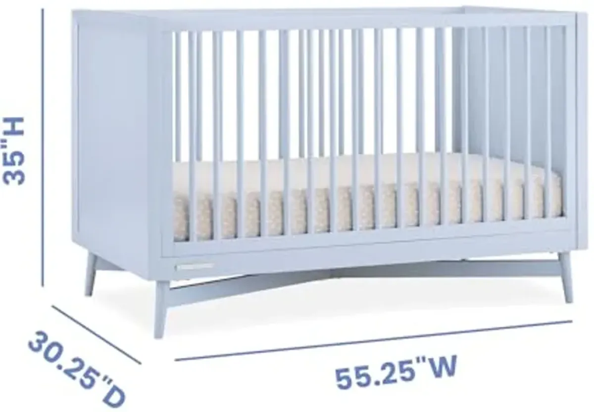 Delta Children Dylan 4-in-1 Convertible Crib, Cloud Blue