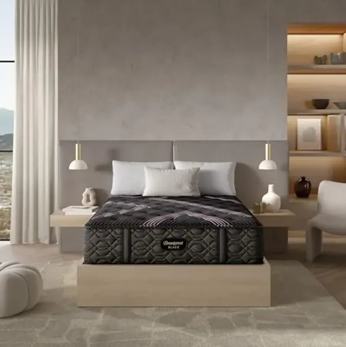 Beautyrest Black Series Two 14.25" Firm King Mattress - Breathable, Cooling, and Supportive - CertiPUR-US Certified, 100-Night Sleep Trial, and 10-Year Limited Warranty