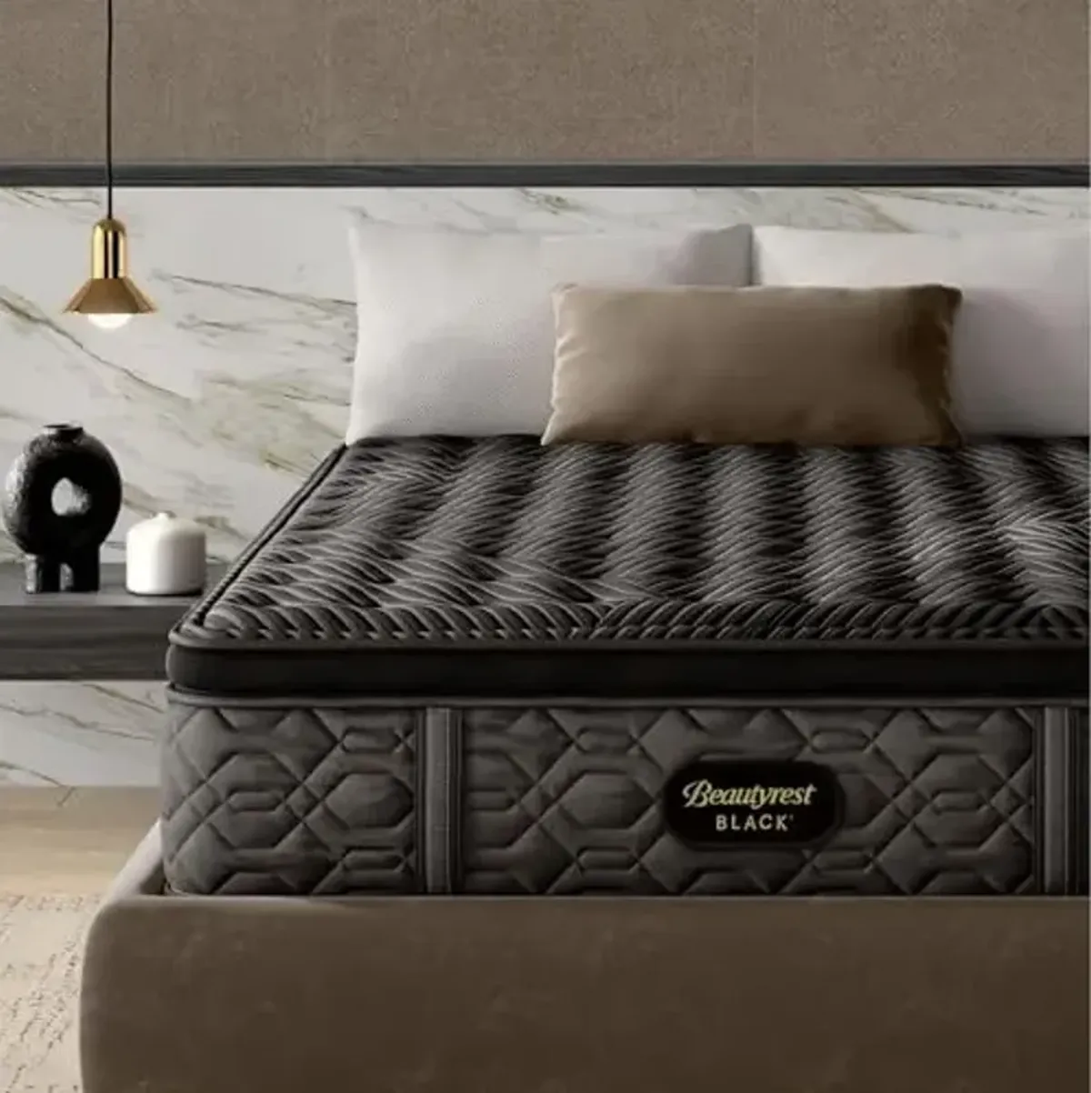 Beautyrest Black Series One 14.25" Firm Pillow Top King Mattress - Breathable, Cooling, and Supportive - CertiPUR-US Certified, 100-Night Sleep Trial, and 10-Year Limited Warranty