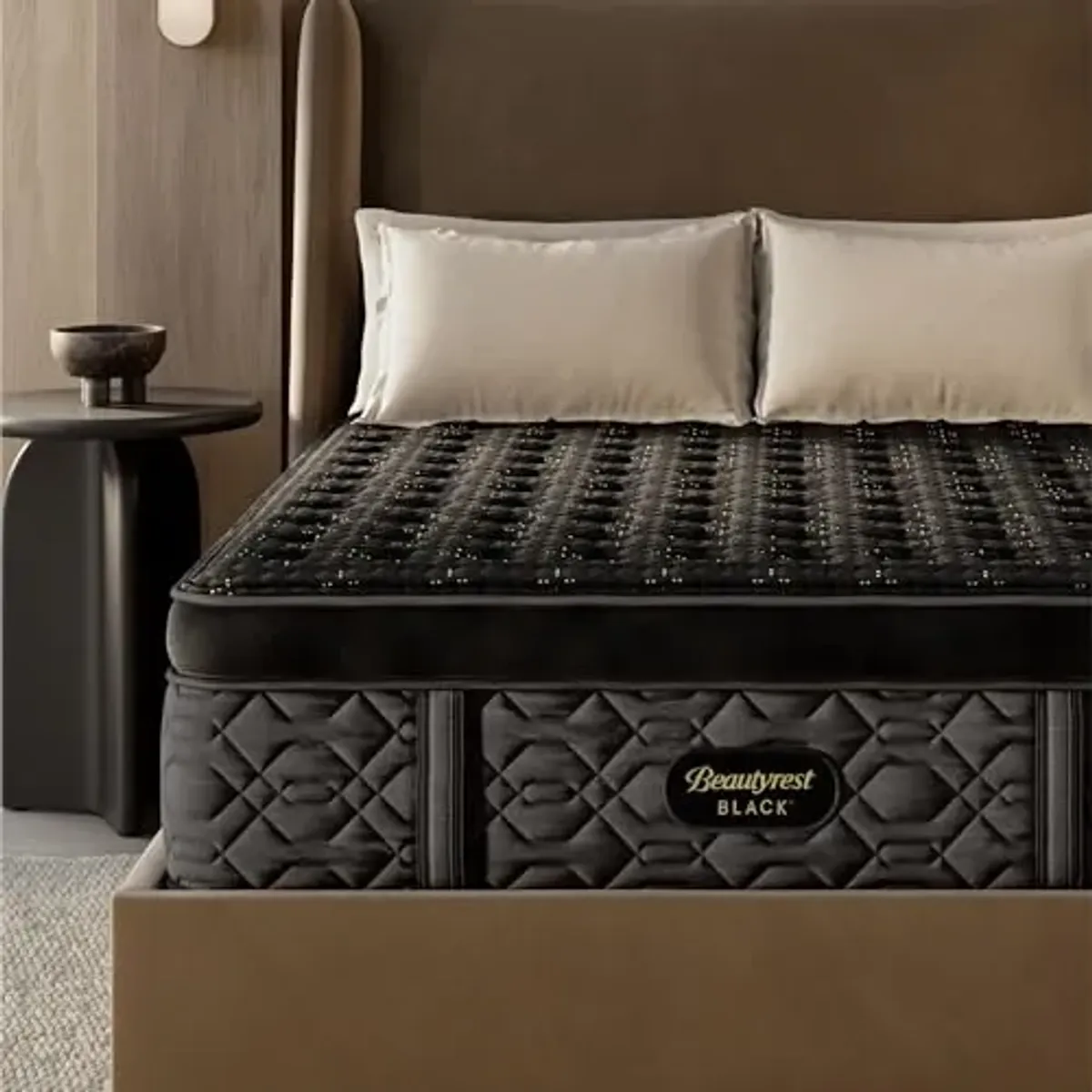 Beautyrest Black Series Four 17.5" Firm Summit Pillow Top Queen Mattress - Breathable, Cooling, and Supportive - CertiPUR-US Certified, 100-Night Sleep Trial, and 10-Year Limited Warranty