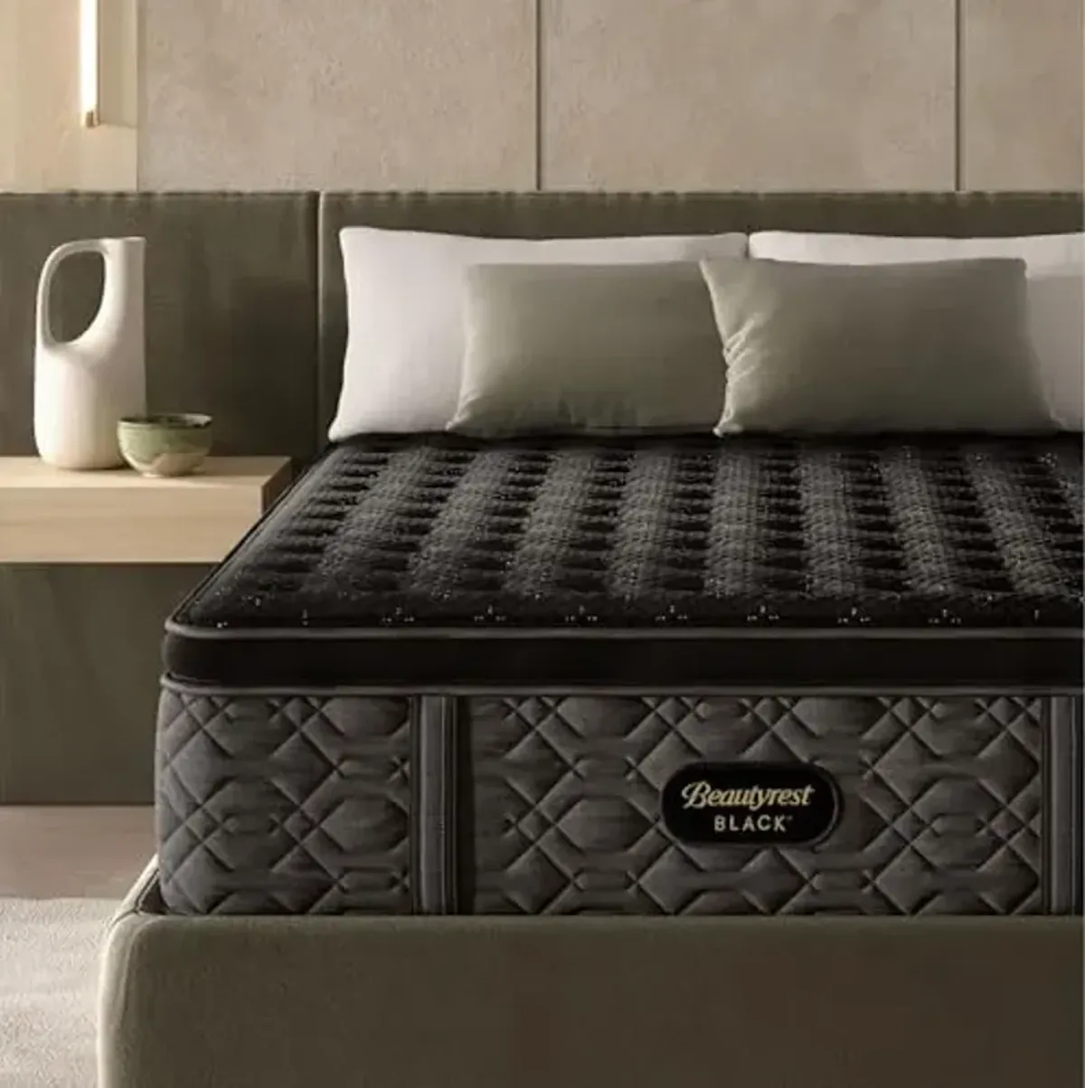 Beautyrest Black Series Three 16.5" Firm Pillow Top Twin XL Mattress - Breathable, Cooling, and Supportive - CertiPUR-US Certified, 100-Night Sleep Trial, and 10-Year Limited Warranty