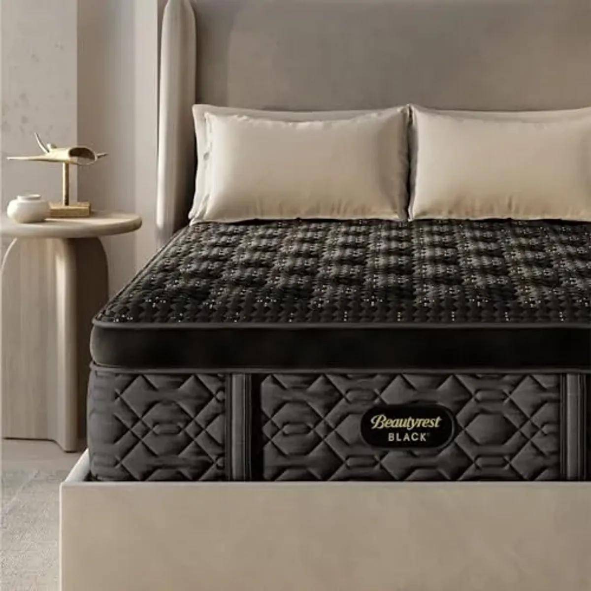 Beautyrest Black Series Four 17.5" Medium Summit Pillow Top Twin XL Mattress - Breathable, Cooling, and Supportive - CertiPUR-US Certified, 100-Night Sleep Trial, and 10-Year Limited Warranty