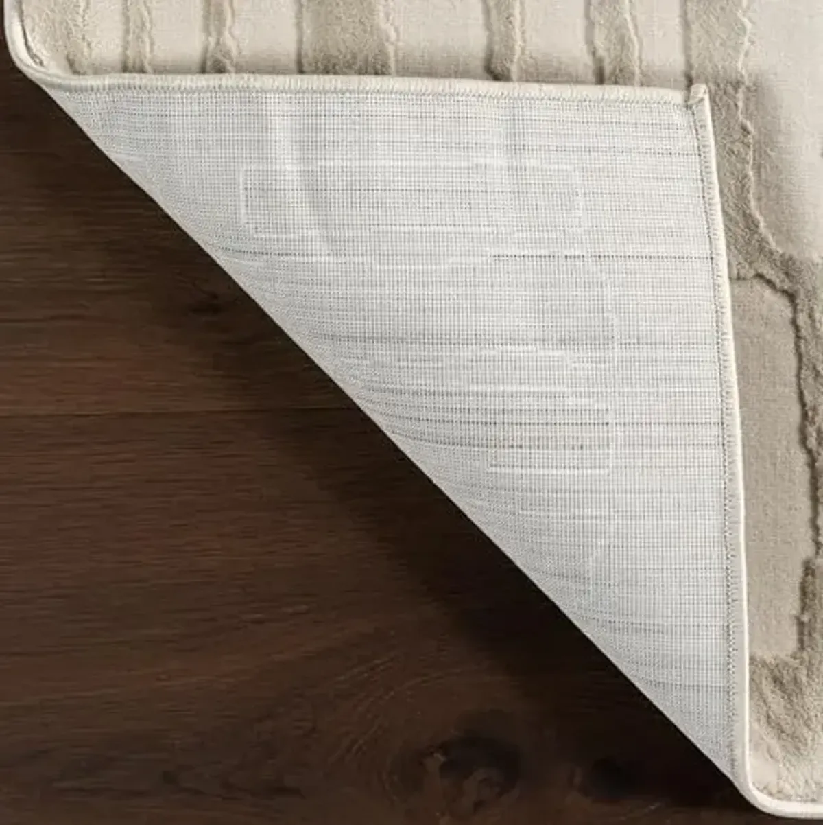 nuLOOM Belen Cream, 6', Abstract, Recycled Polyester Round, Soft and Smooth, High Traffic, Stain Resistant, Easy Clean, Durable Washable Area Rug for Bedroom, Living Room, Dining, Foyer