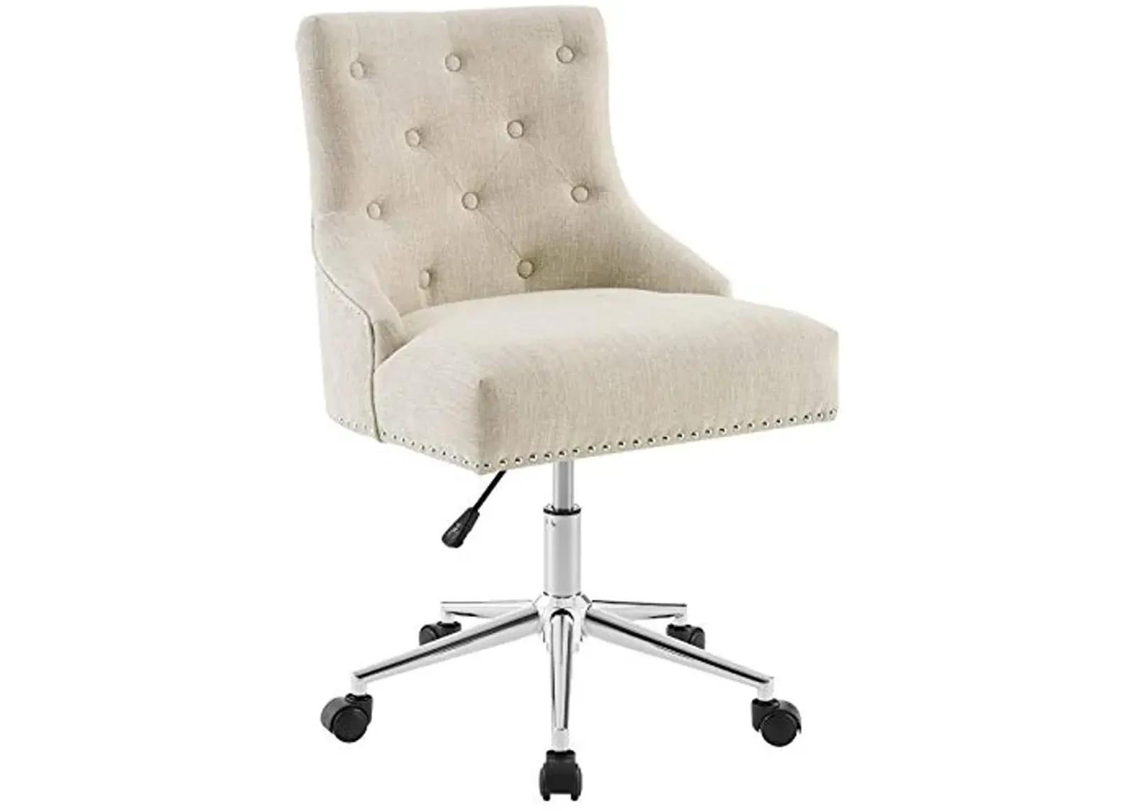 Yardlio Regent Button Tufted Swivel Office Chair: Vintage Charm & Superior Comfort