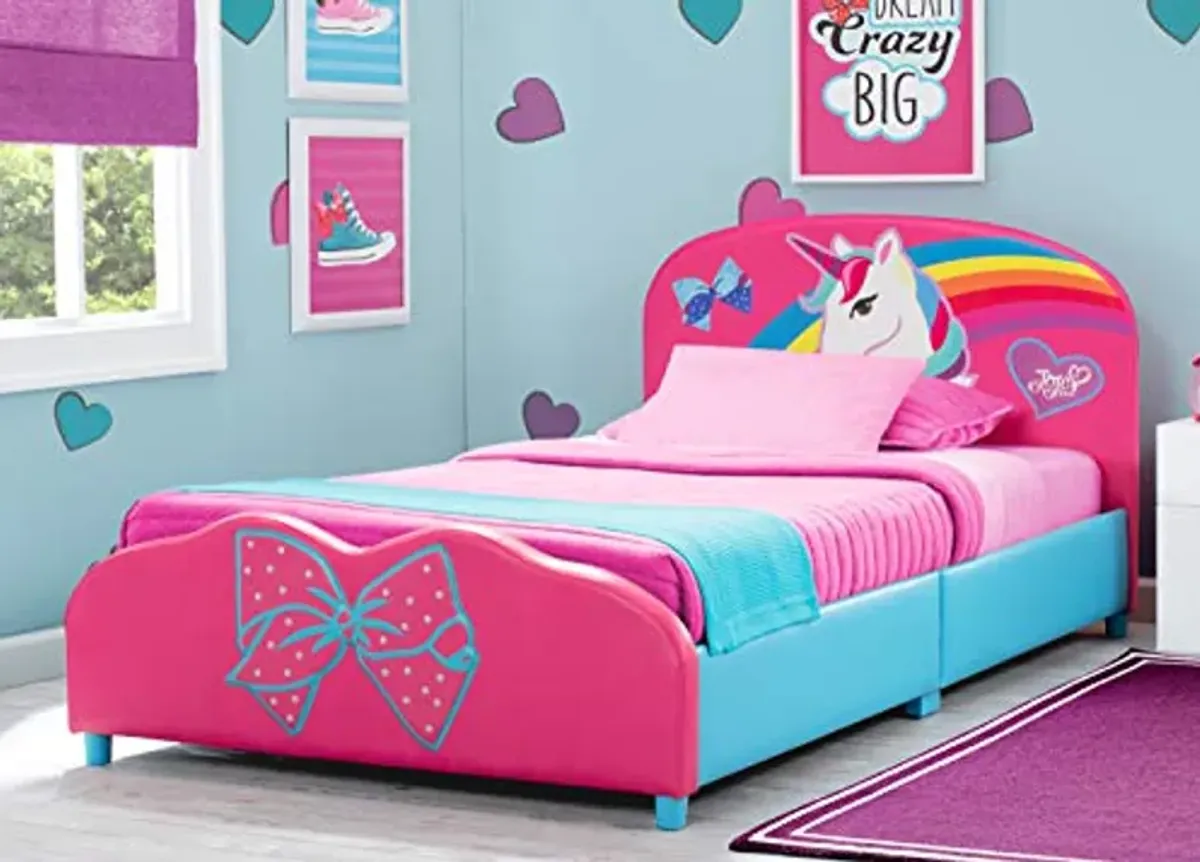 Delta Children JoJo Siwa Twin Bed and Dress Up Wardrobe Storage Bundle