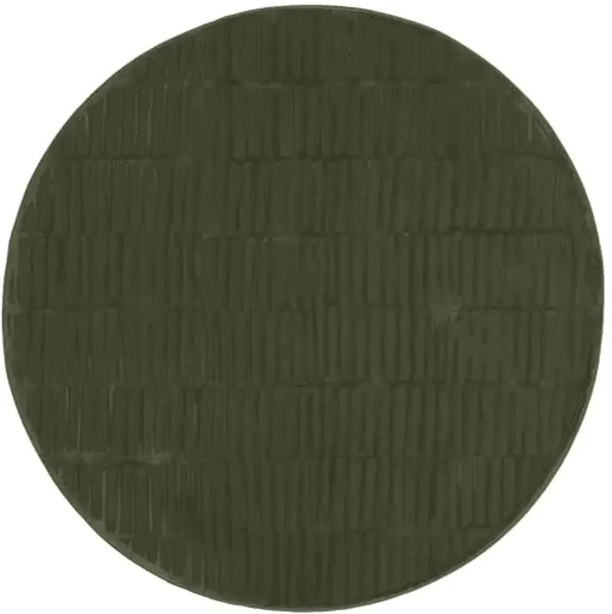 Nuloom Kailani Green, 6' Round, Geometric, Soft and Cozy, High Traffic, Stain Resistant, Easy Clean, Durable Washable Area Rug for Bedroom, Living Room, Dining Space, Den, Foyer, Entryway