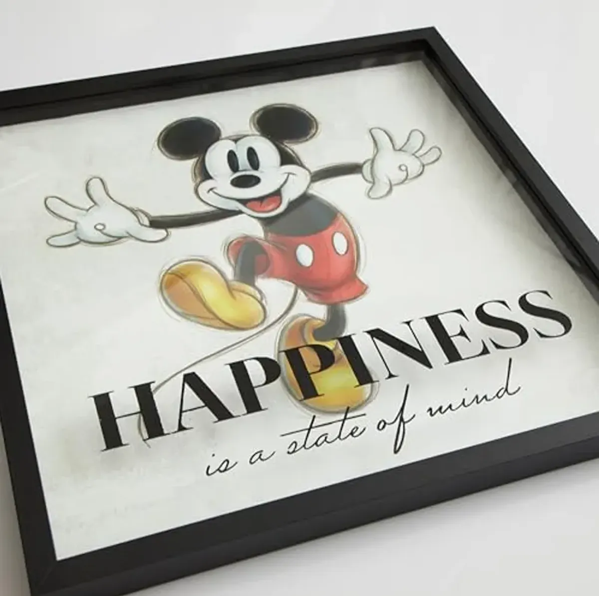 Idea Nuova Disney Mickey Mouse Childrens Dual Layer Wall Hanging Art Décor,16"x16"