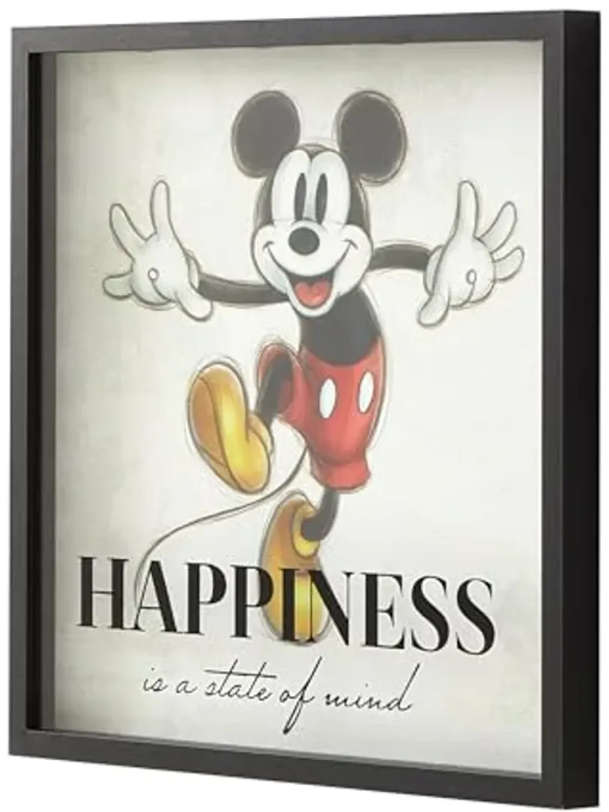 Idea Nuova Disney Mickey Mouse Childrens Dual Layer Wall Hanging Art Décor,16"x16"