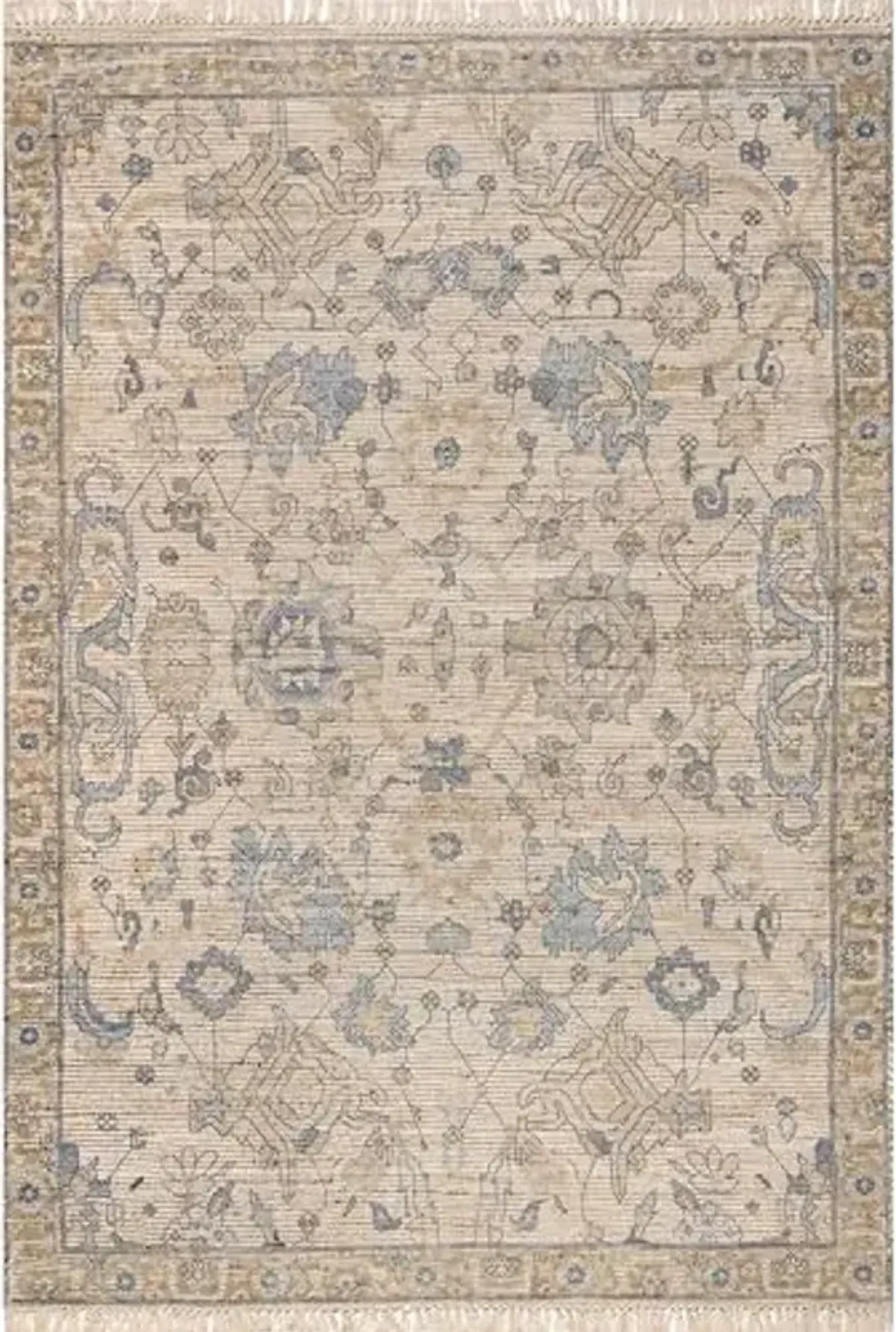 Rugs USA Marigold Vintage Tasseled Area Rug, 7'6" x 9'6", Sand