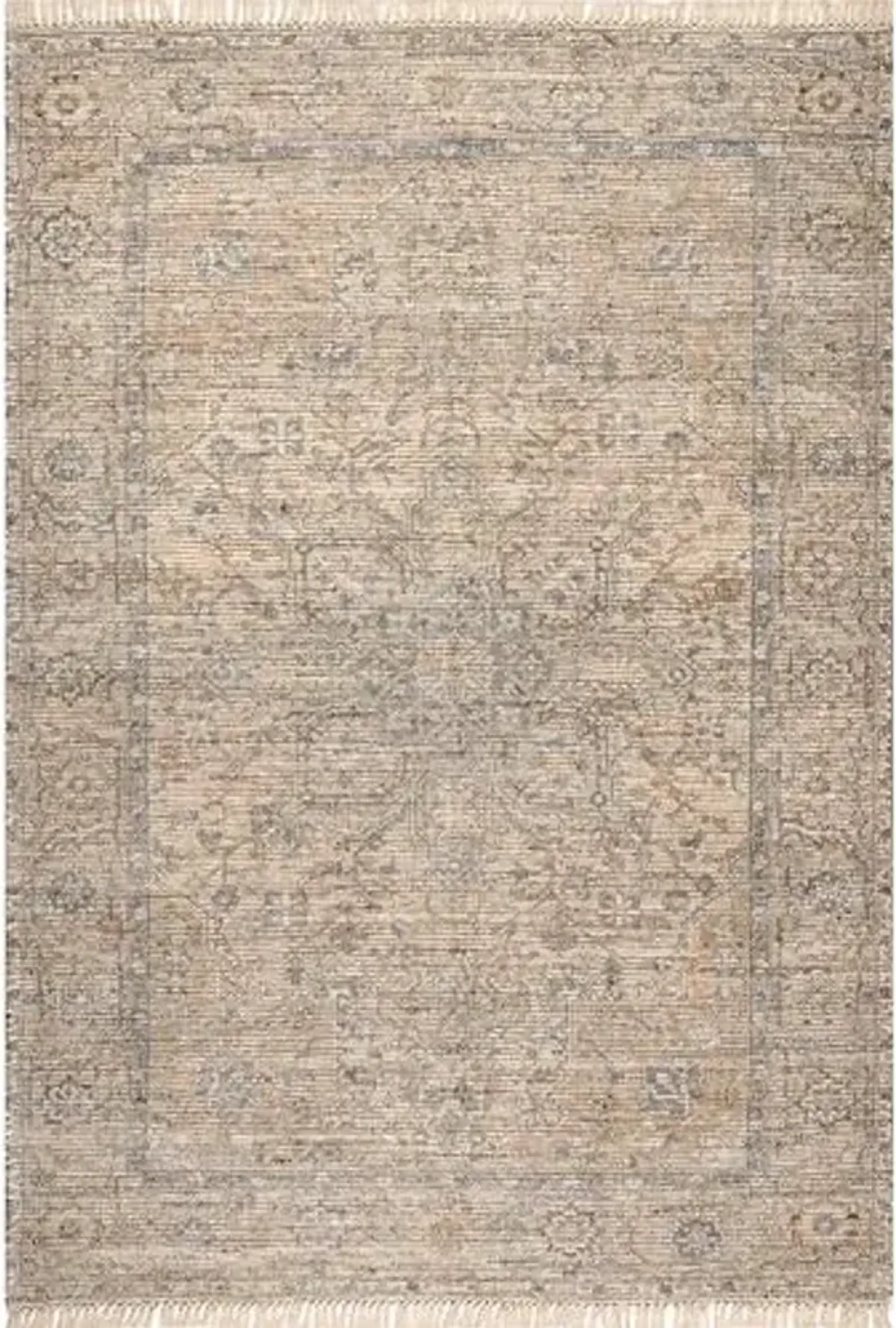 Rugs USA Lennox Persian Medallion Tassel Area Rug, 7'6" x 9'6", Sand