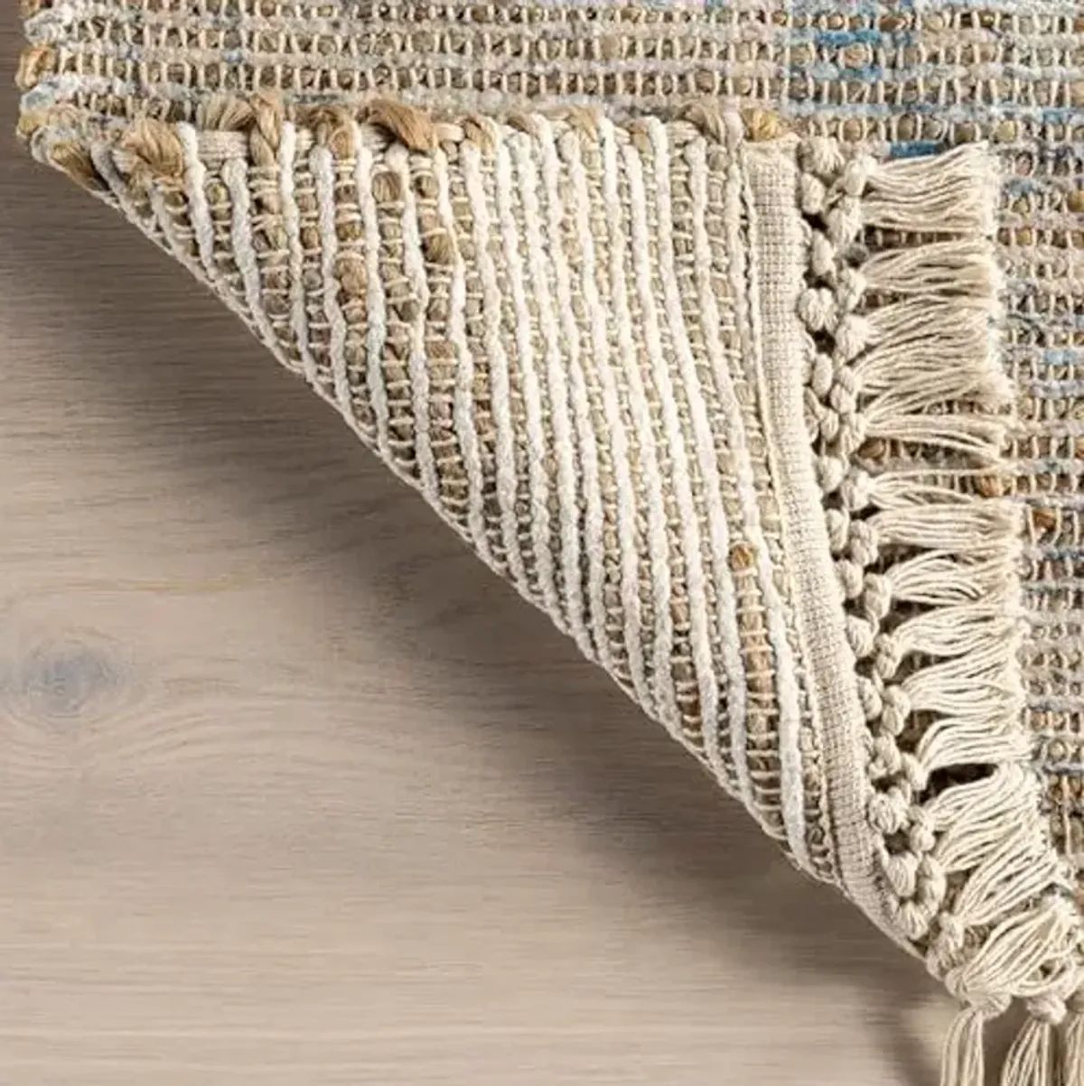 Rugs USA Lennox Persian Medallion Tassel Area Rug, 7'6" x 9'6", Sand