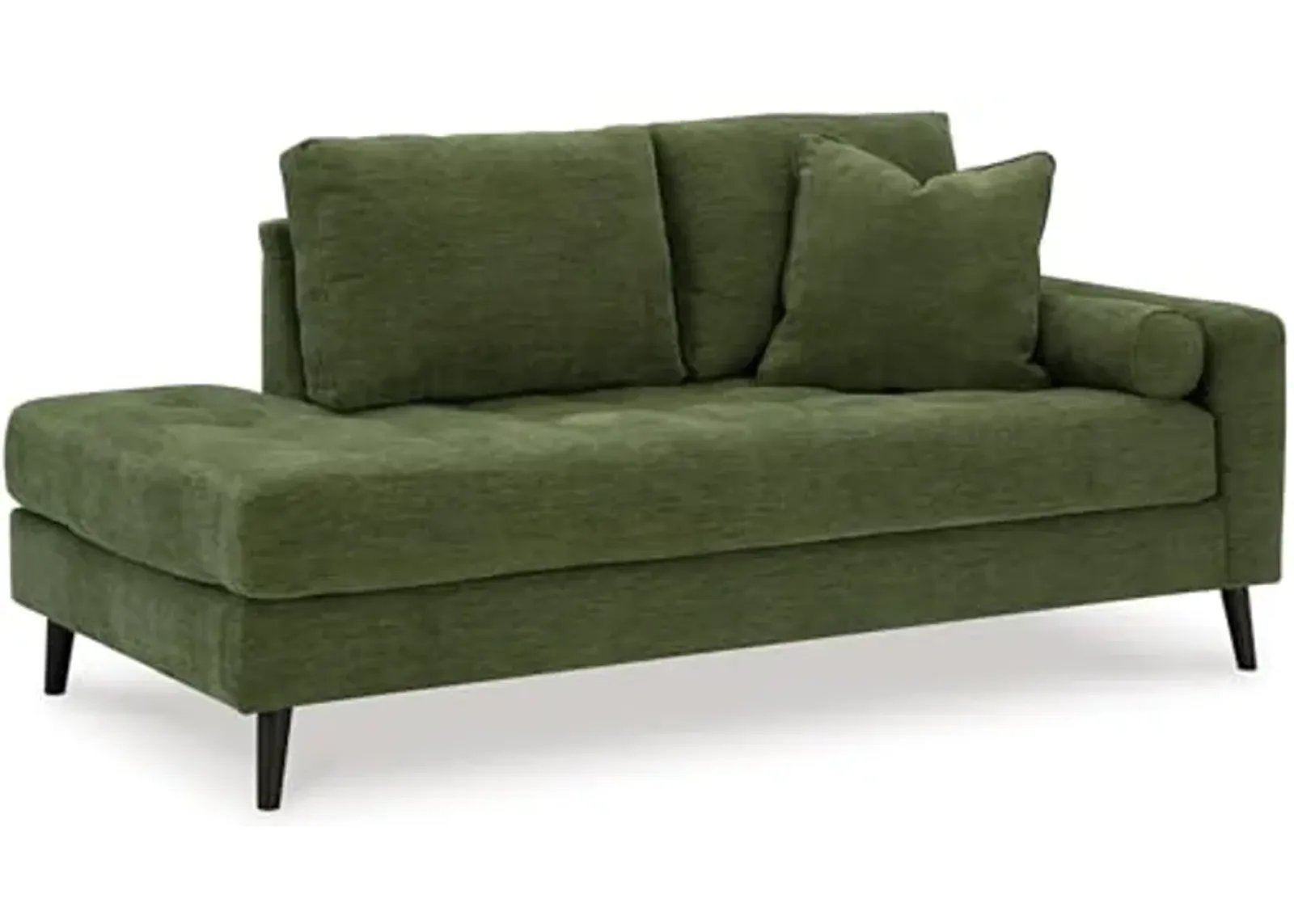 Signature Design by Ashley Bixler Right-Arm Facing Corner Chaise, 37" W x 75" D x 37" H, Green