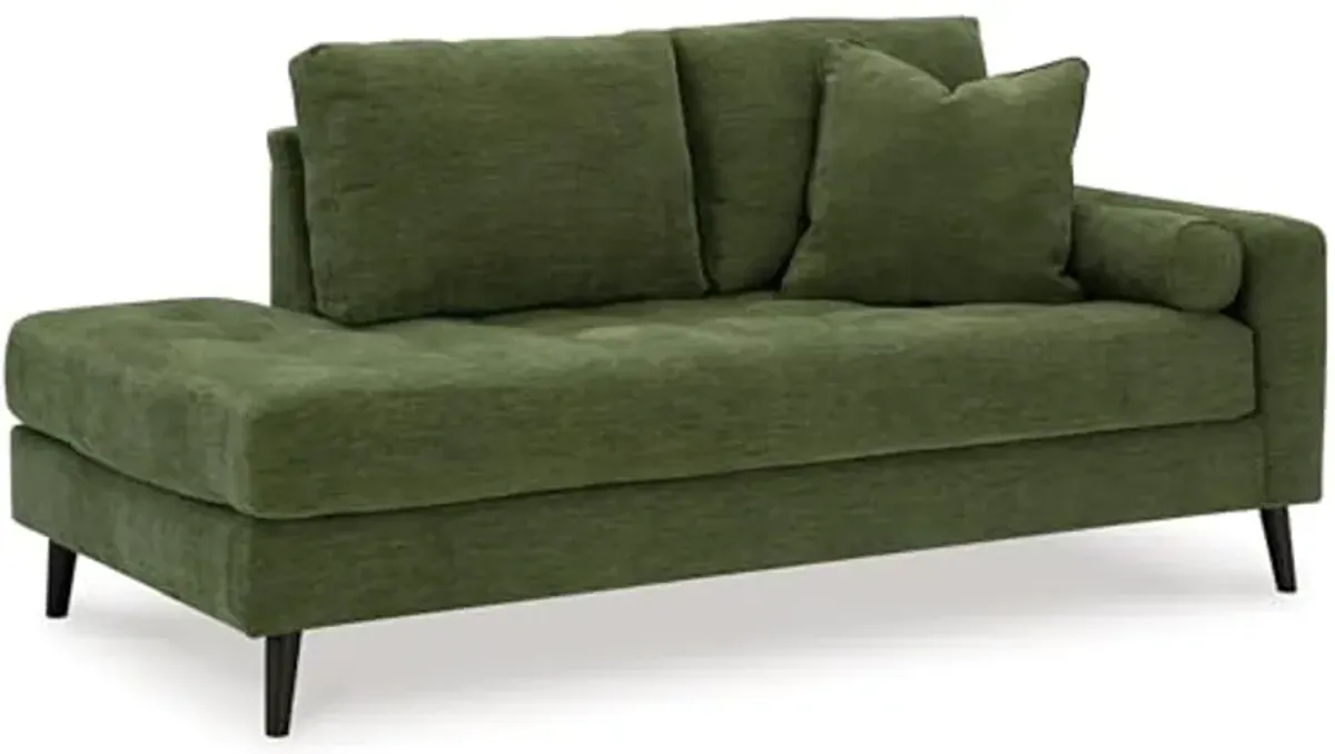 Signature Design by Ashley Bixler Right-Arm Facing Corner Chaise, 37" W x 75" D x 37" H, Green