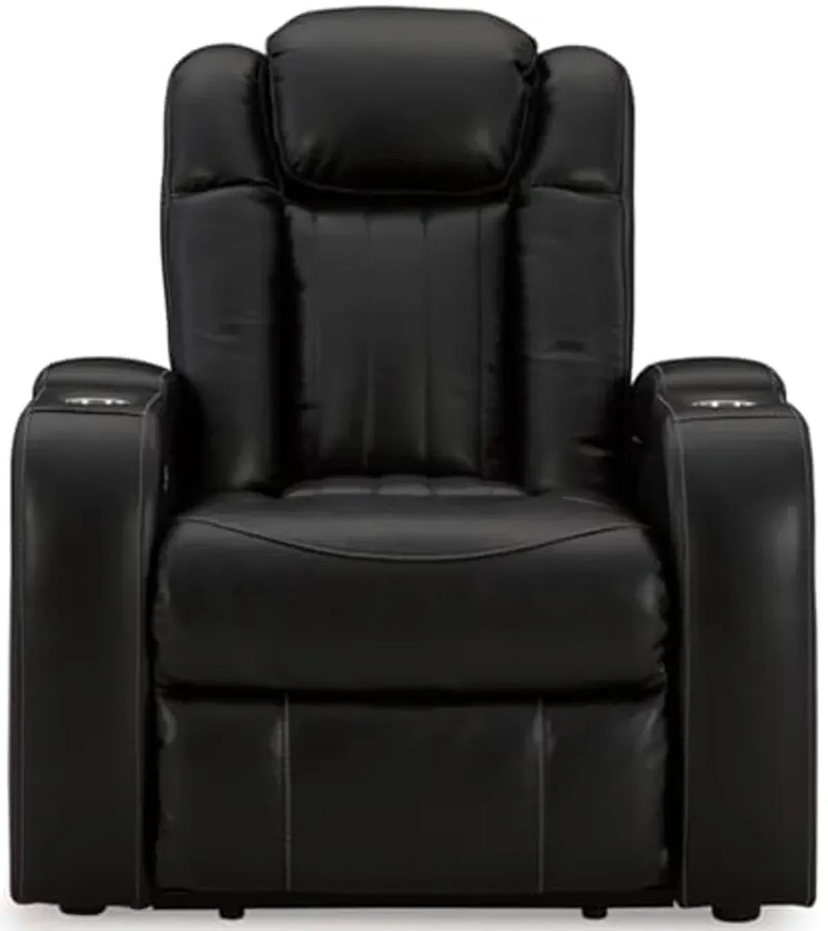 Signature Design by Ashley Caveman Den Power Recliner, 39" W x 42" D x 42" H, Black