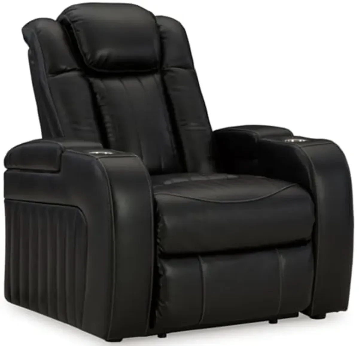 Signature Design by Ashley Caveman Den Power Recliner, 39" W x 42" D x 42" H, Black