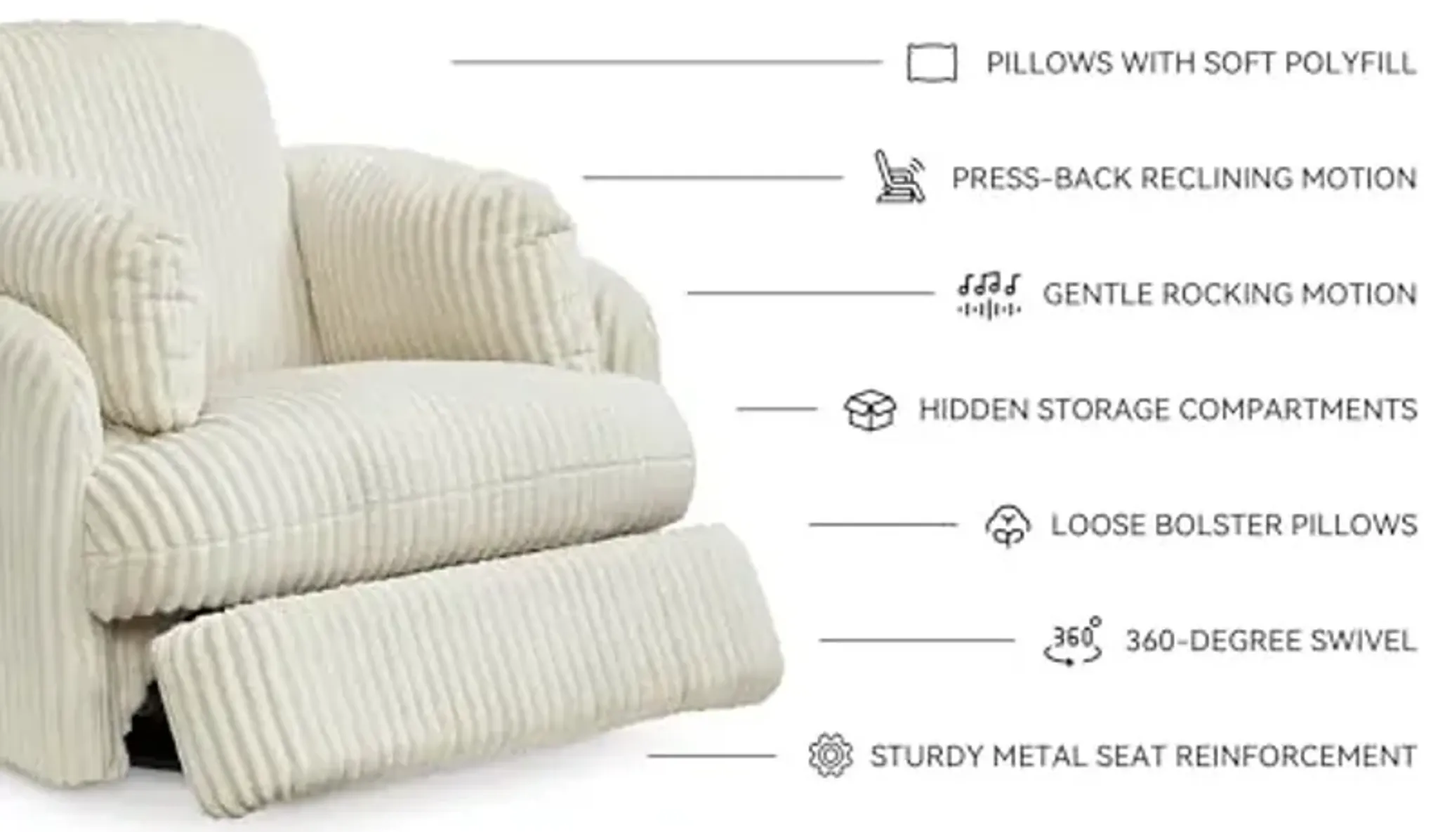Signature Design by Ashley Tie-Breaker Cozy Contemporary Manual Press ...