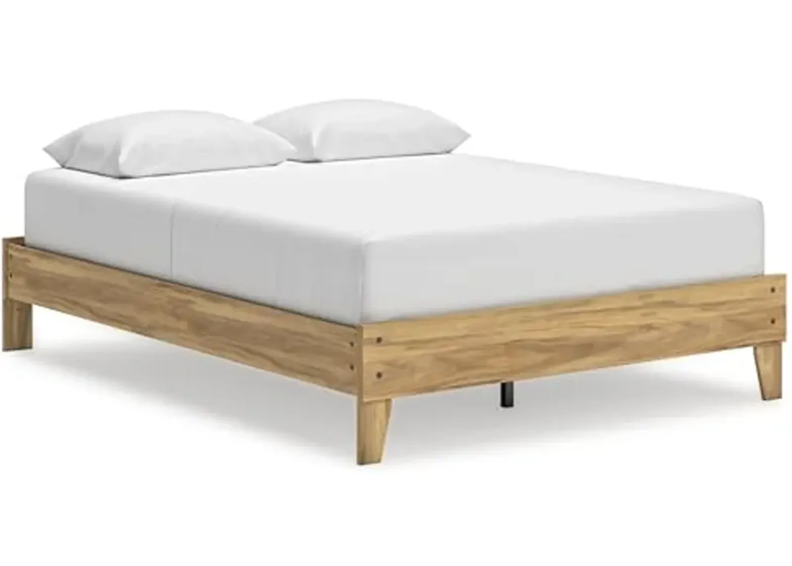 Signature Design by Ashley Bermacy Bed Platform, Queen (U.S. Standard), Light Brown