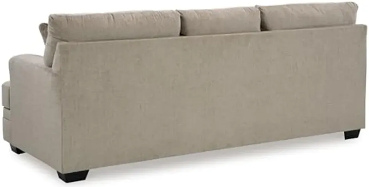 Signature Design by Ashley Stonemeade Casual Sofa with 4 Toss Pillows, Light Brown