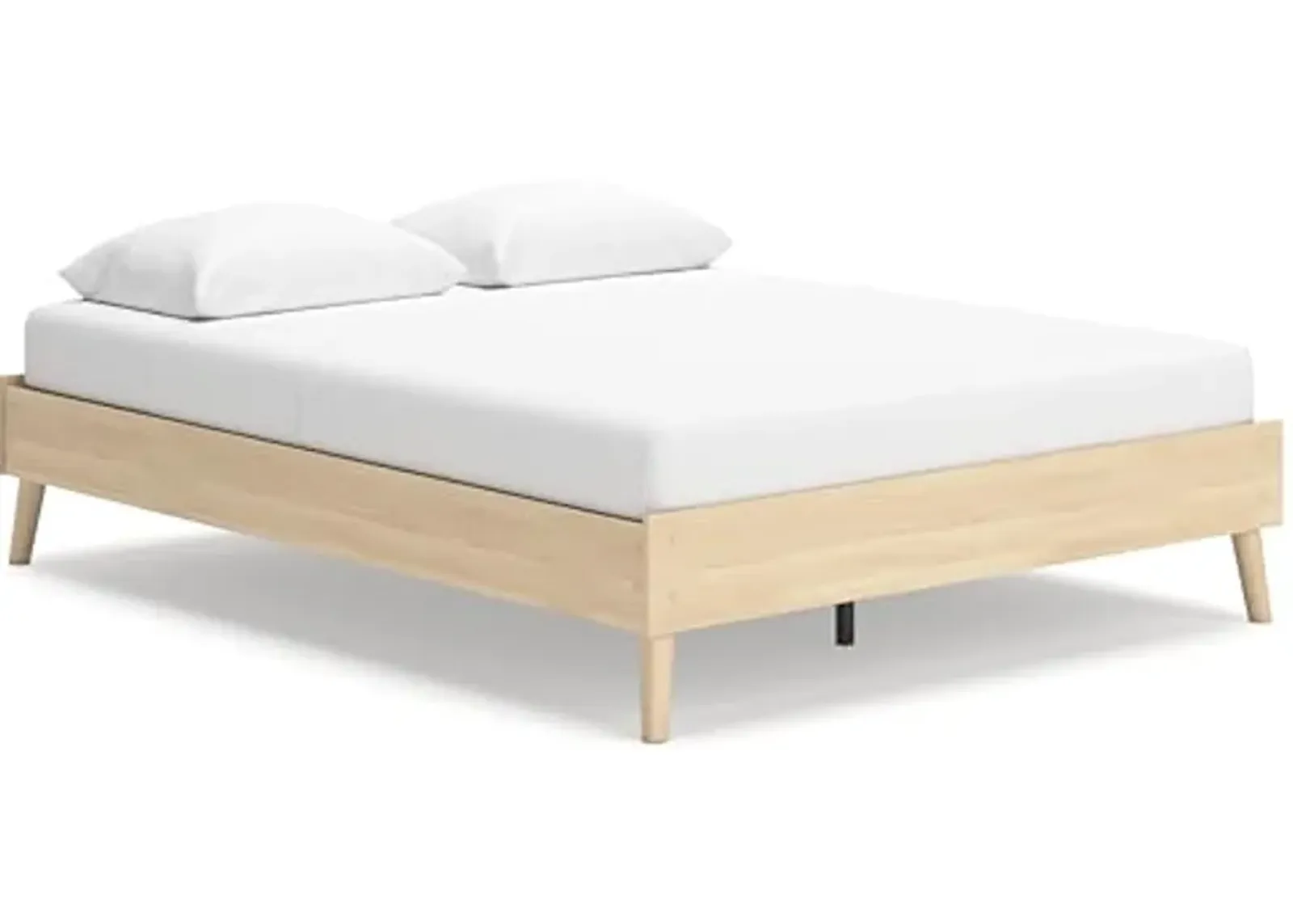 Signature Design by Ashley Cabinella Bed Platform, Queen (U.S. Standard), Light Brown