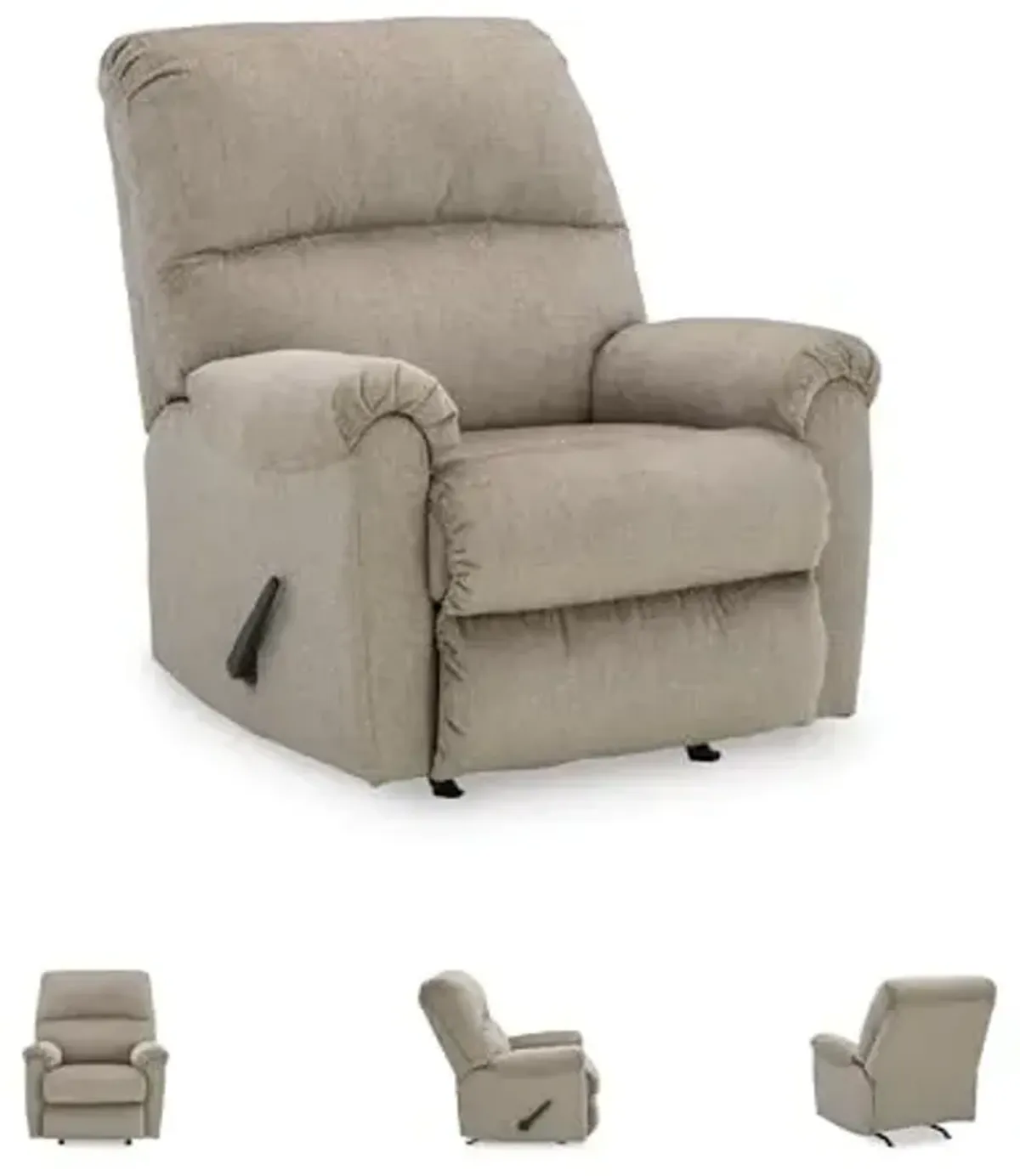 Signature Design by Ashley Stonemeade Casual Manual Rocker Recliner, Light Brown