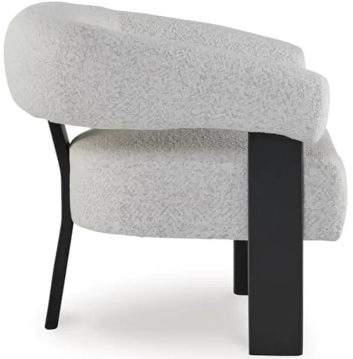 Signature Design by Ashley Dultish Accent Chair, 33" W x 30" D x 29" H, Light Gray & Black