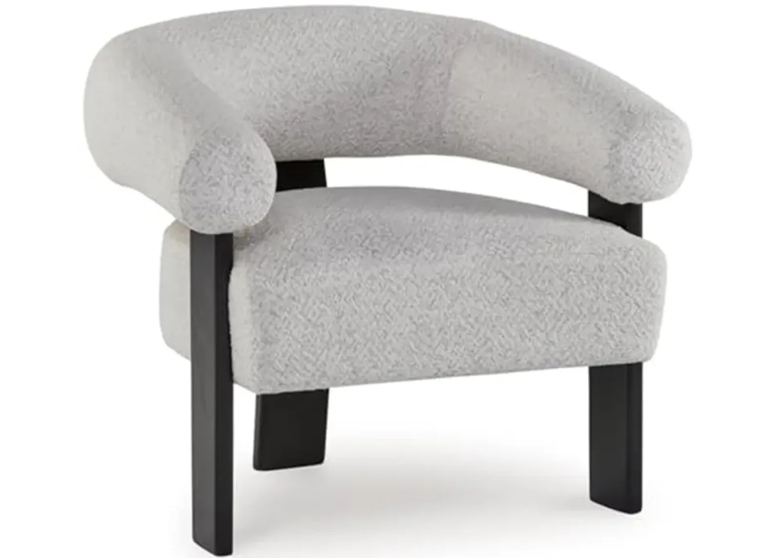 Signature Design by Ashley Dultish Accent Chair, 33" W x 30" D x 29" H, Light Gray & Black